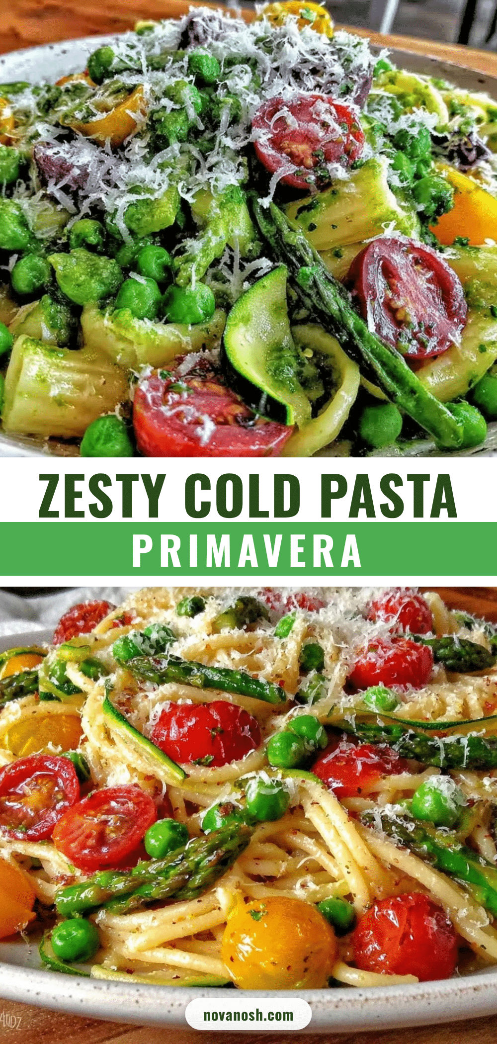 cold pasta primavera recipe with lemon vinaigrette recipe