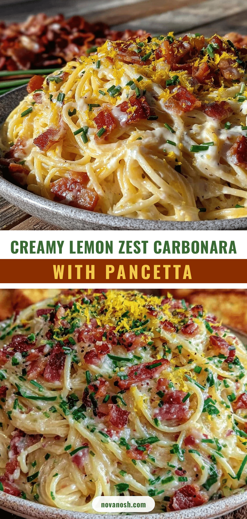 creamy leek and pancetta carbonara recipe