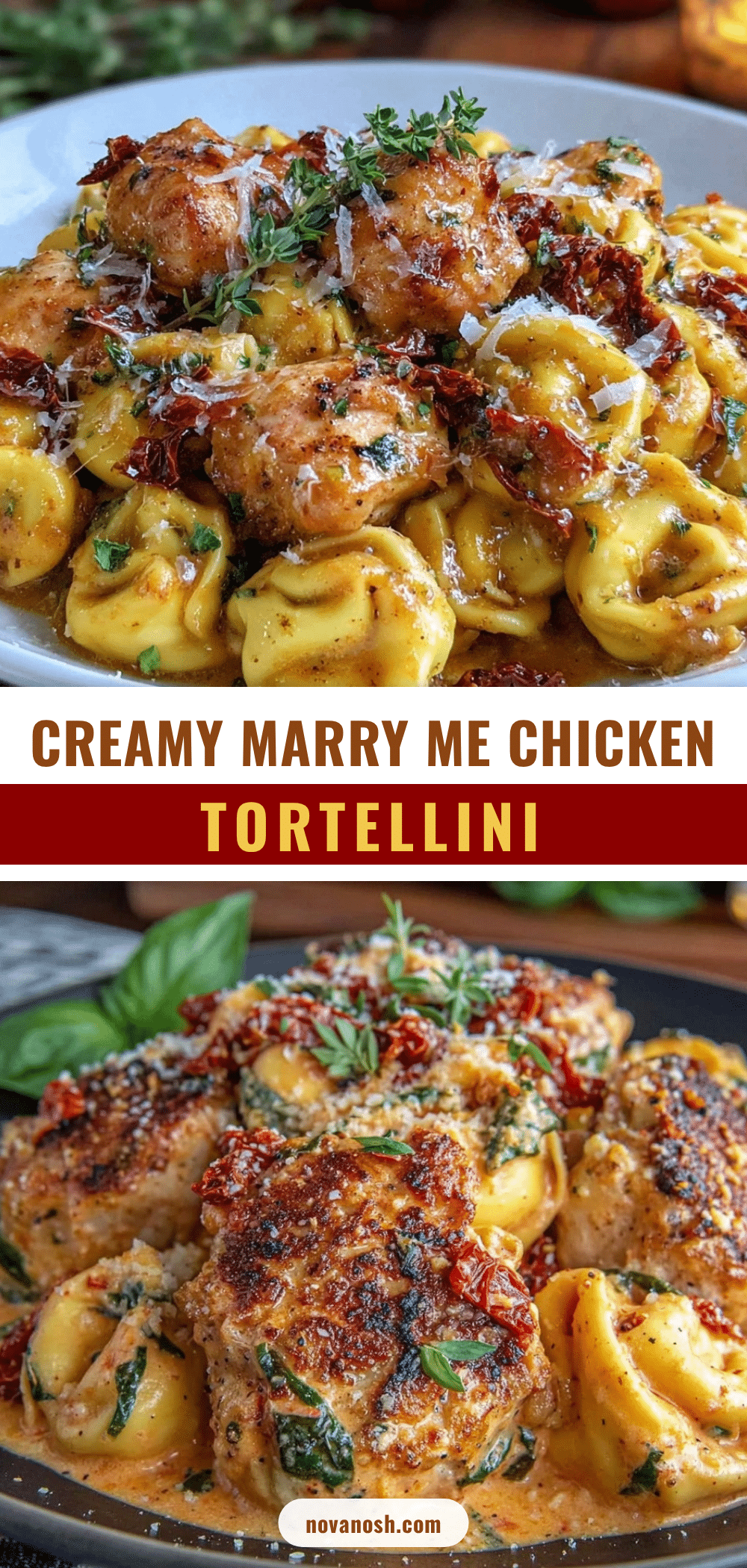 Creamy Marry Me Chicken Tortellini recipe