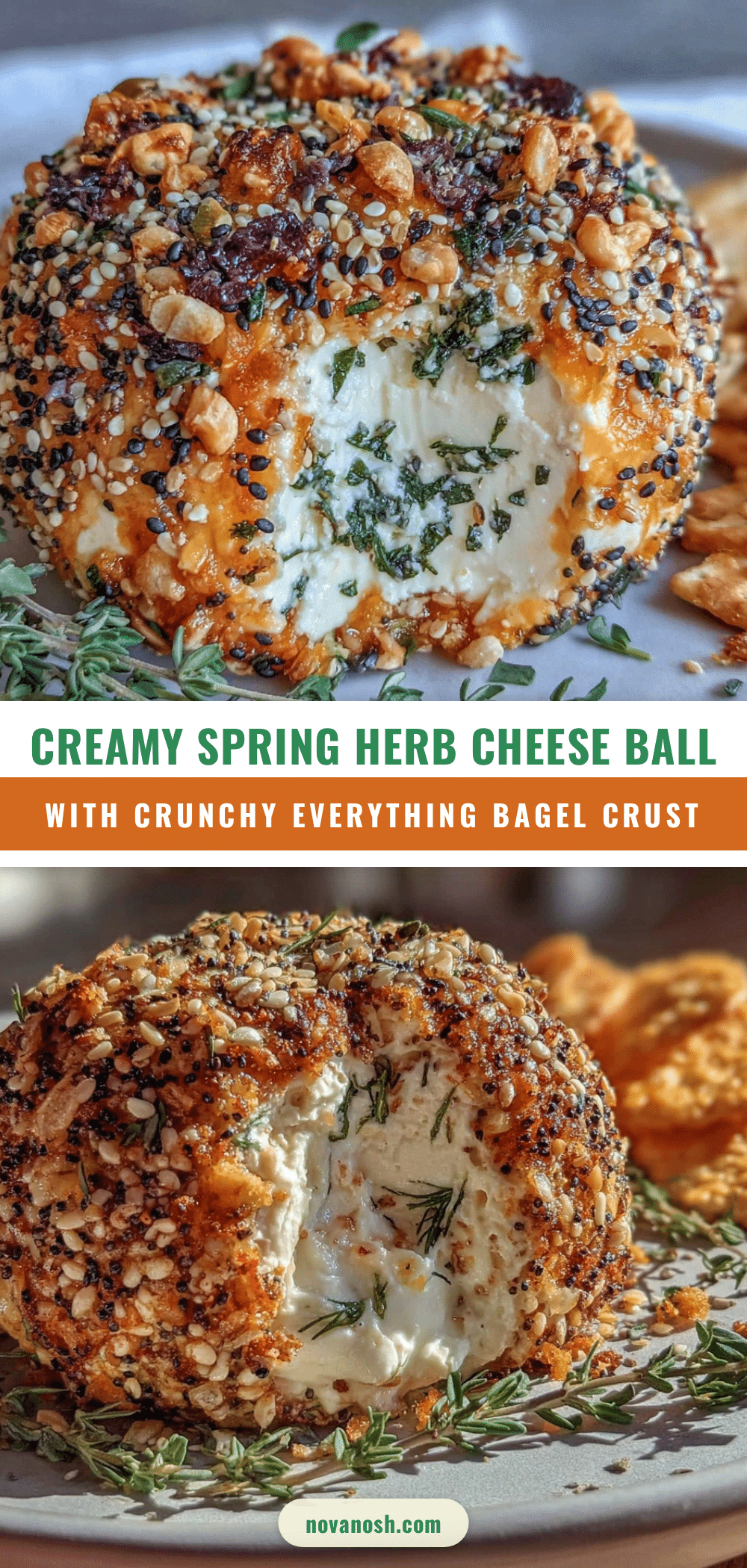 creamy spring herb cheese ball recipe