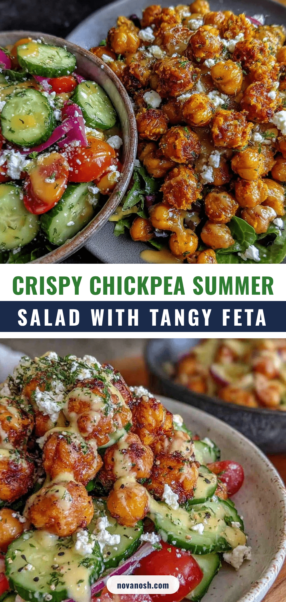 crispy chickpea summer salad recipe