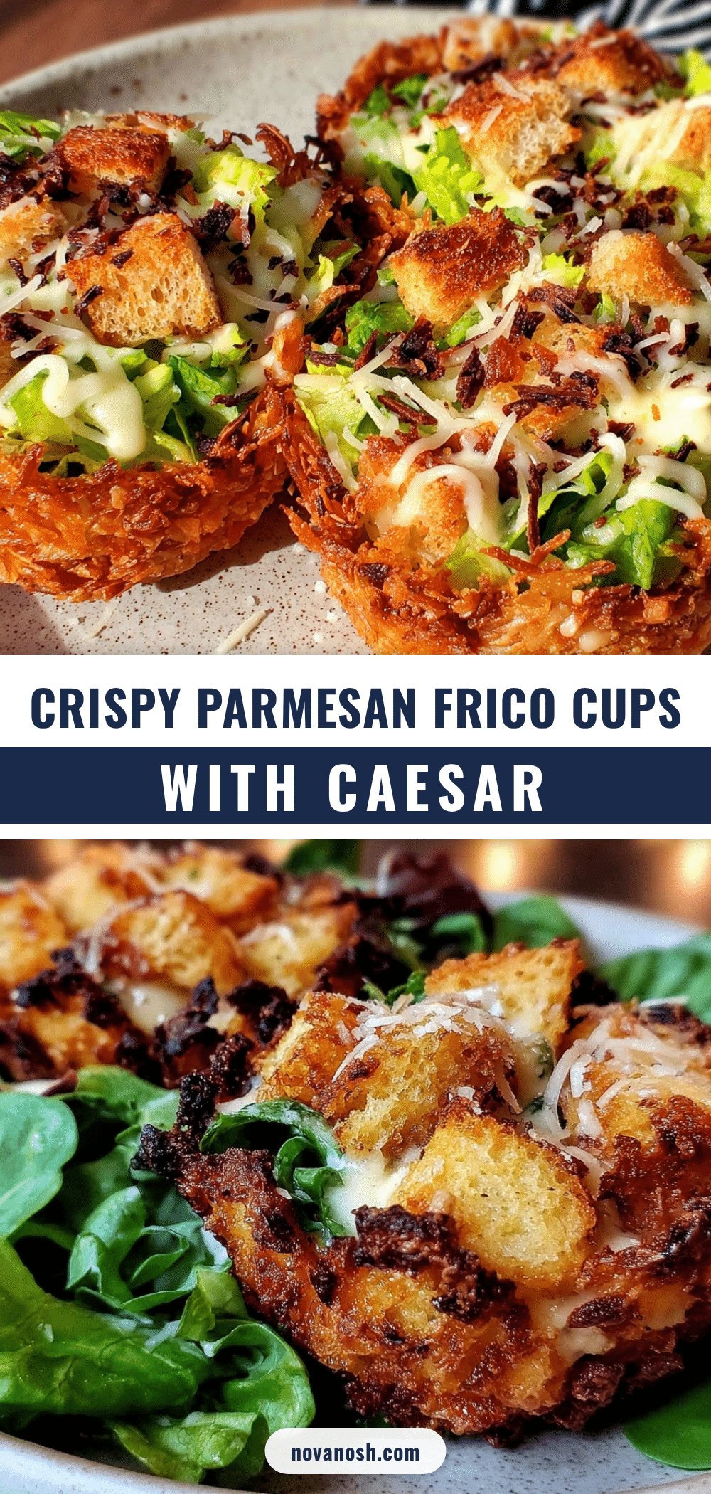 crispy Parmesan frico cups recipe