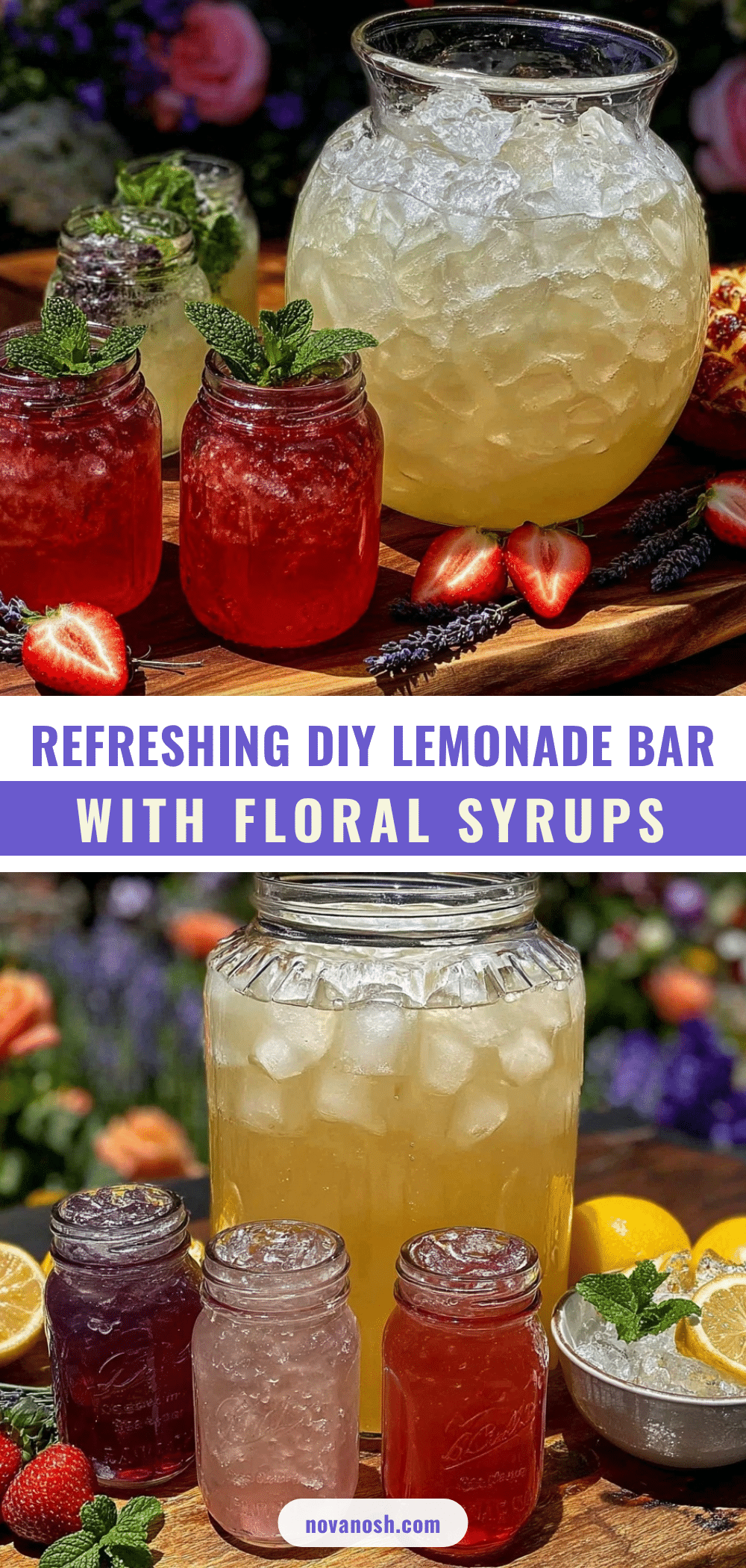 DIY backyard lemonade bar recipe