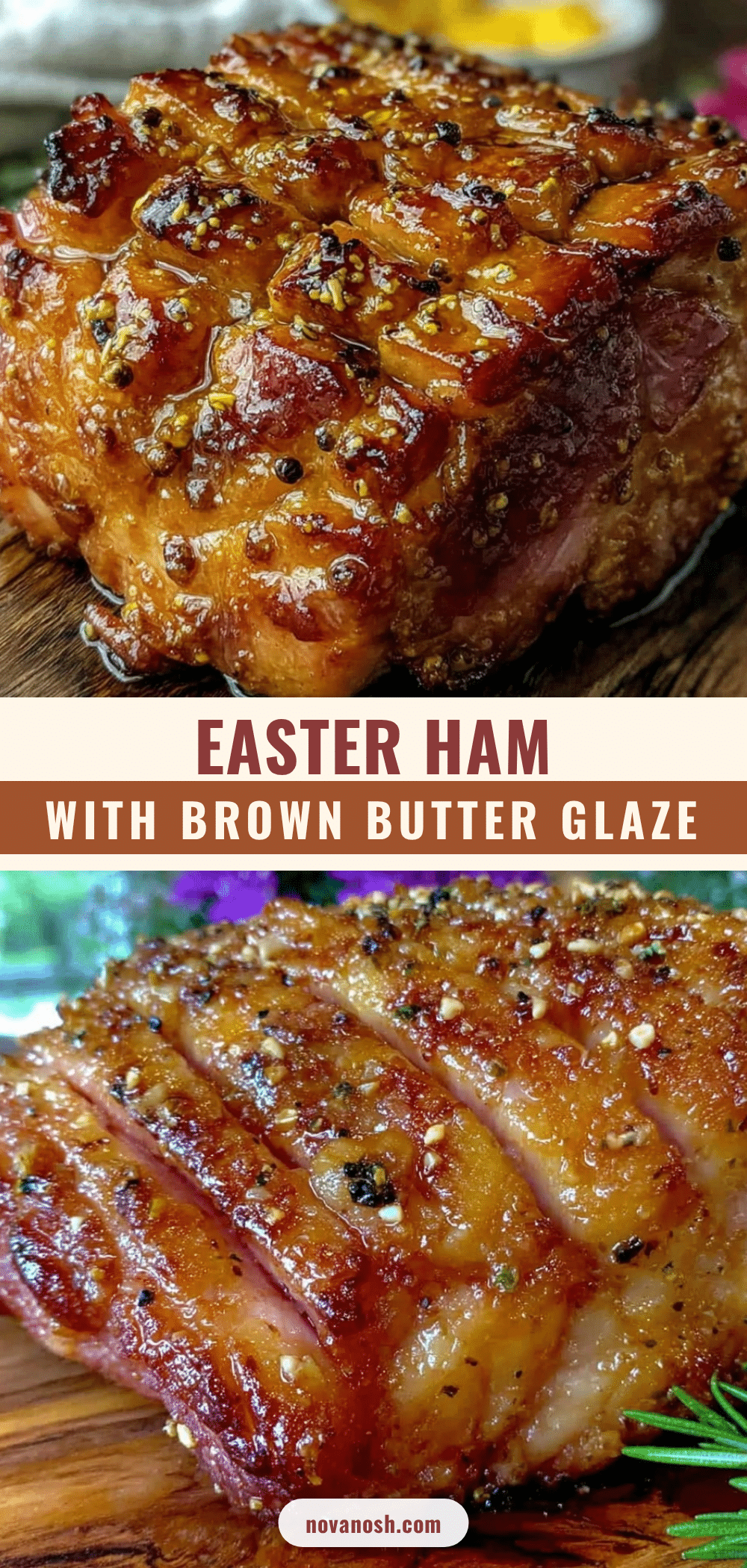 easter ham with brown butter glaze recipe