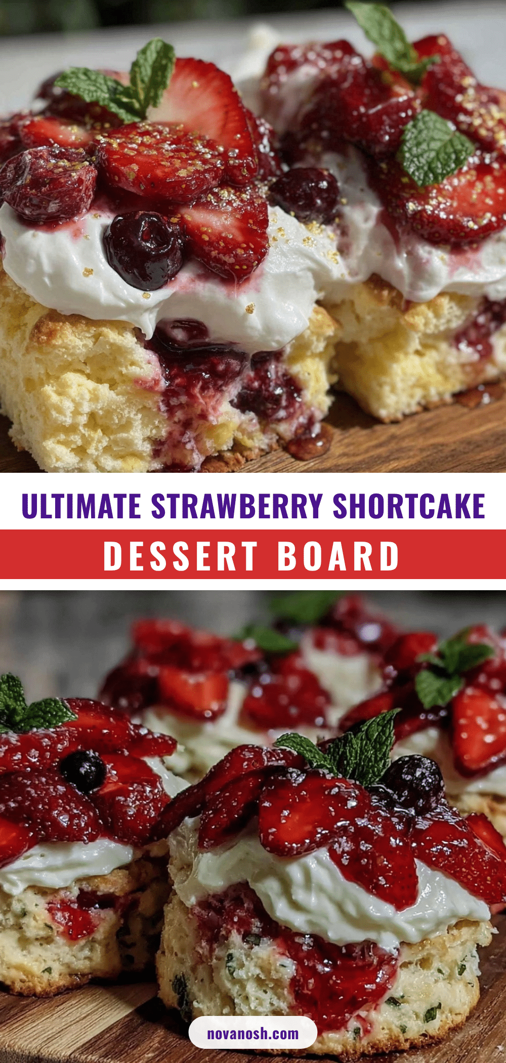 fluffy strawberry shortcake dessert board recipe