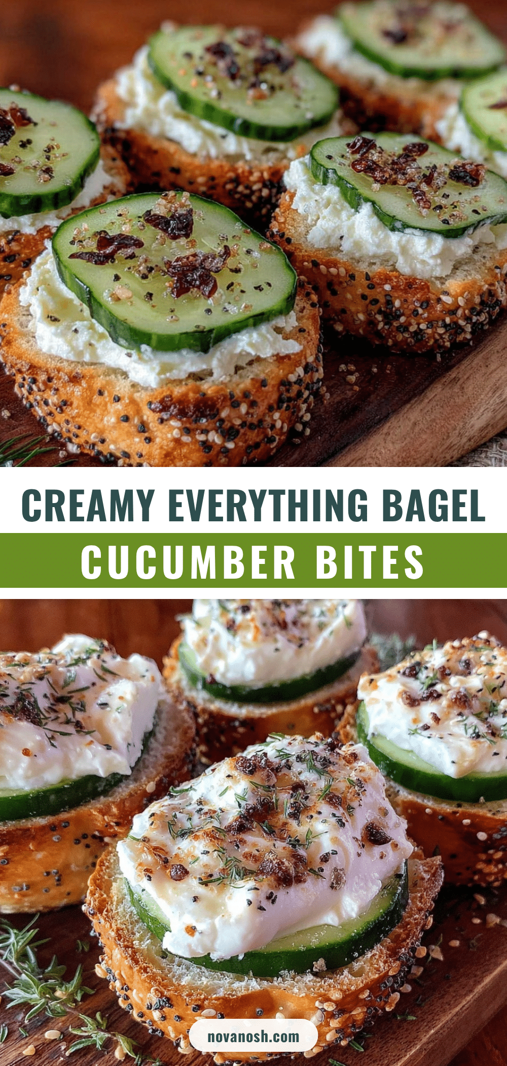 fresh cucumber sandwich appetizer bites recipe