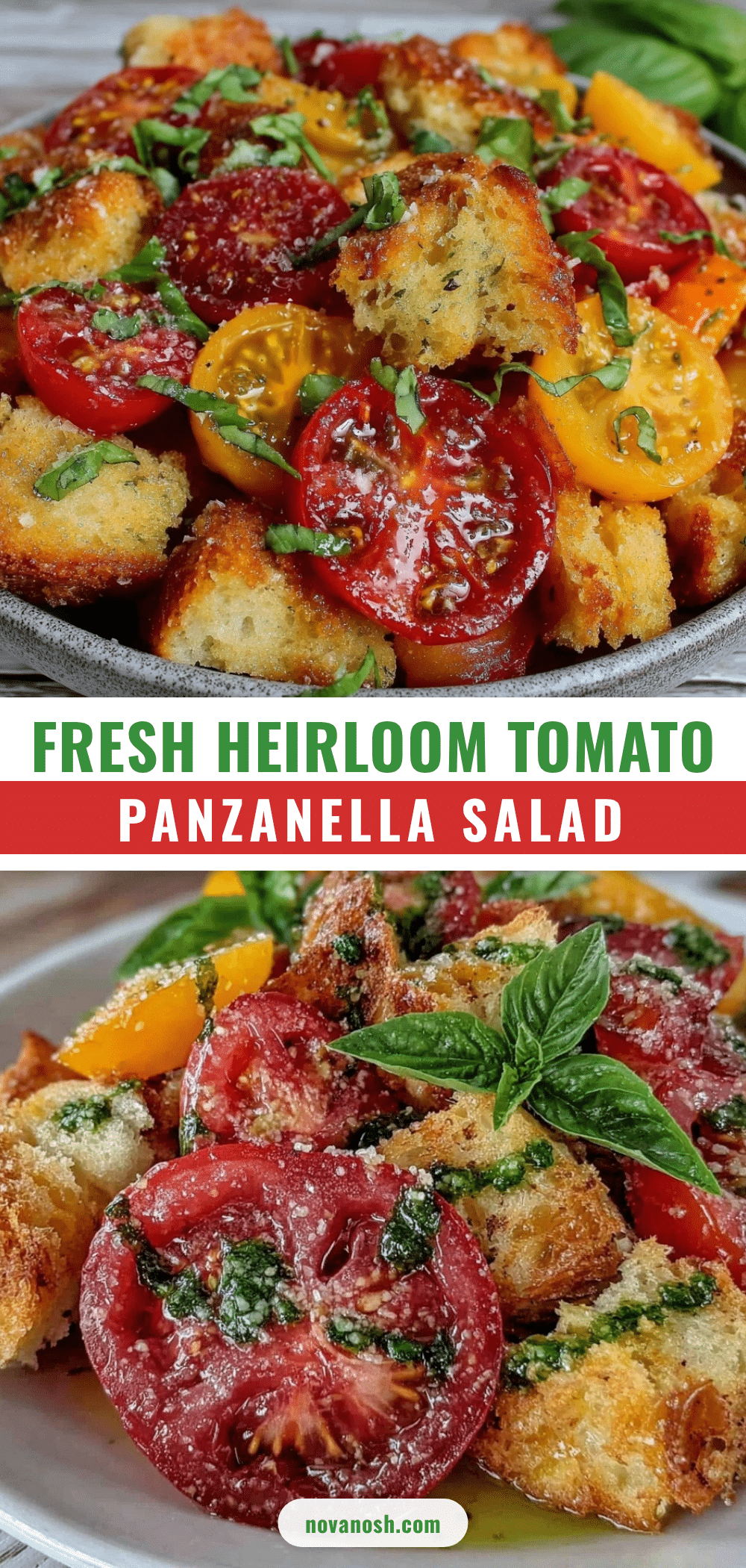 fresh heirloom tomato panzanella salad recipe