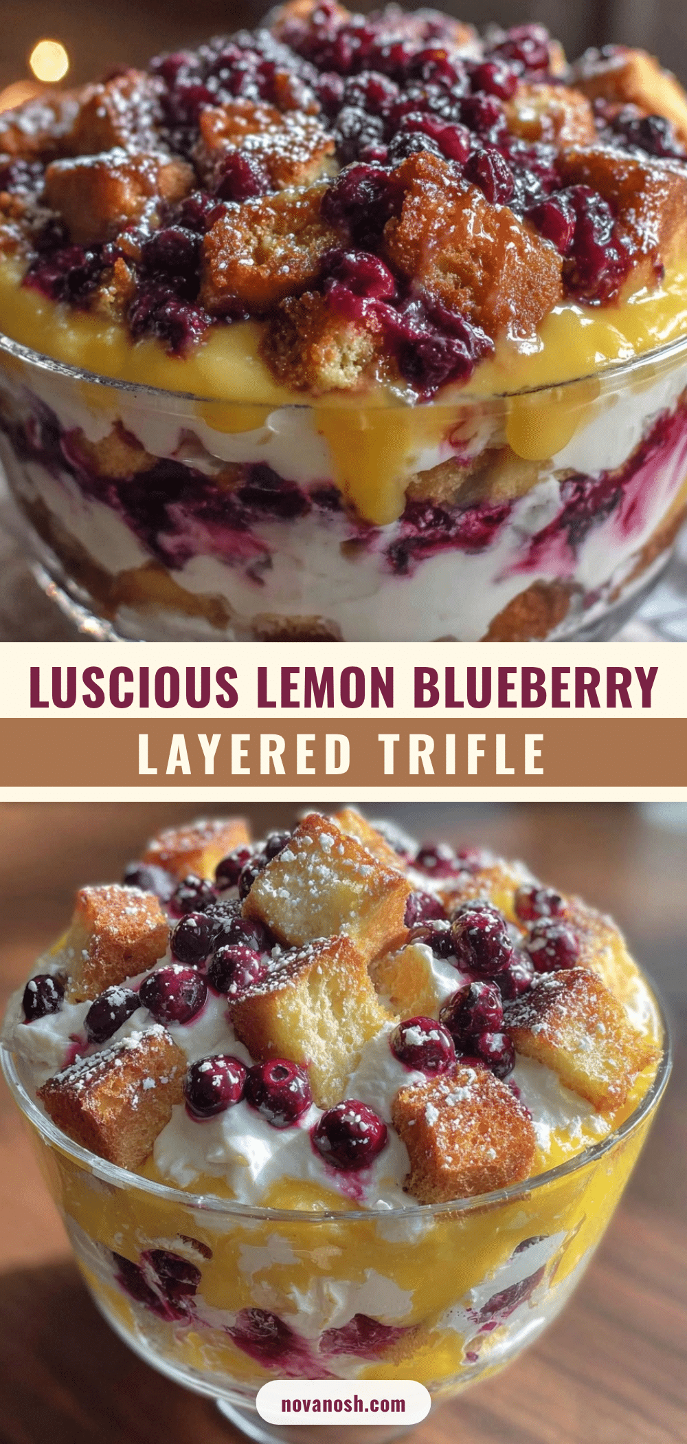 fresh lemon blueberry layered trifle recipe