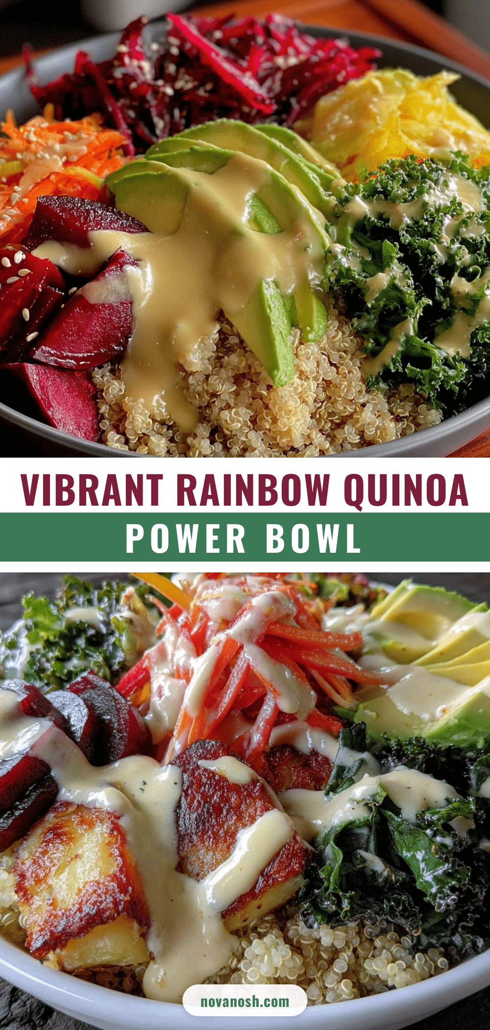 fresh rainbow power bowl recipe
