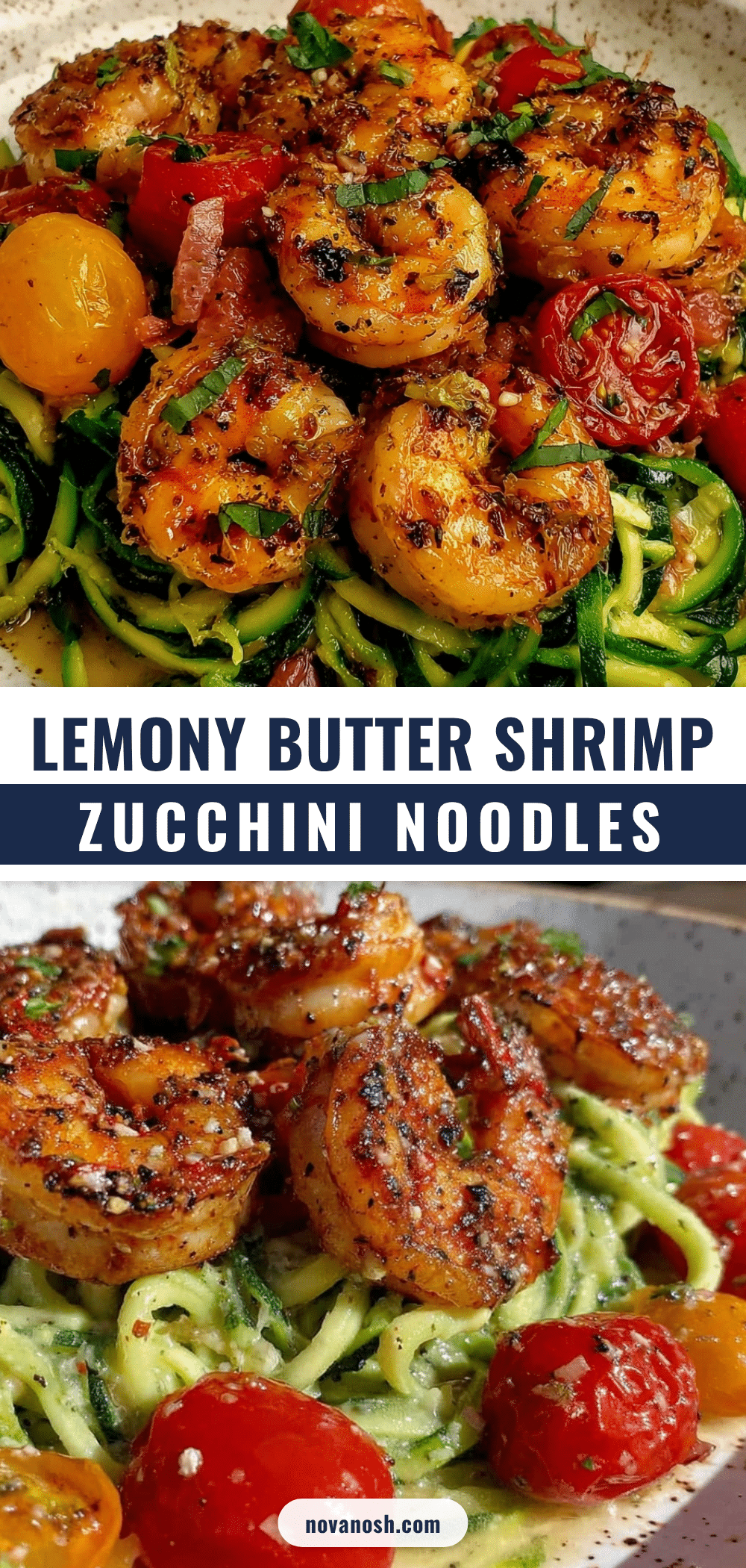 fresh zucchini noodle shrimp scampi recipe