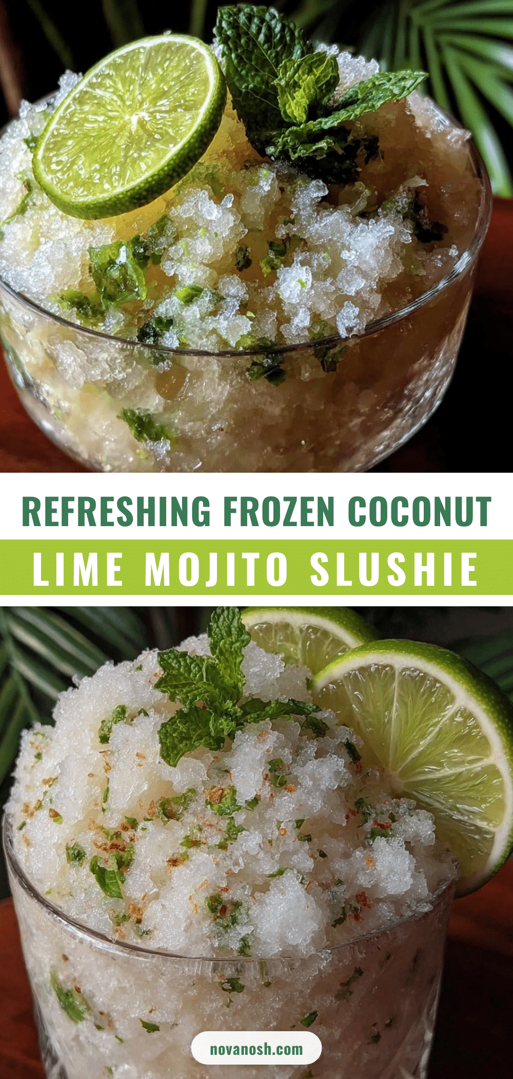 frozen coconut lime mojito slushie recipe