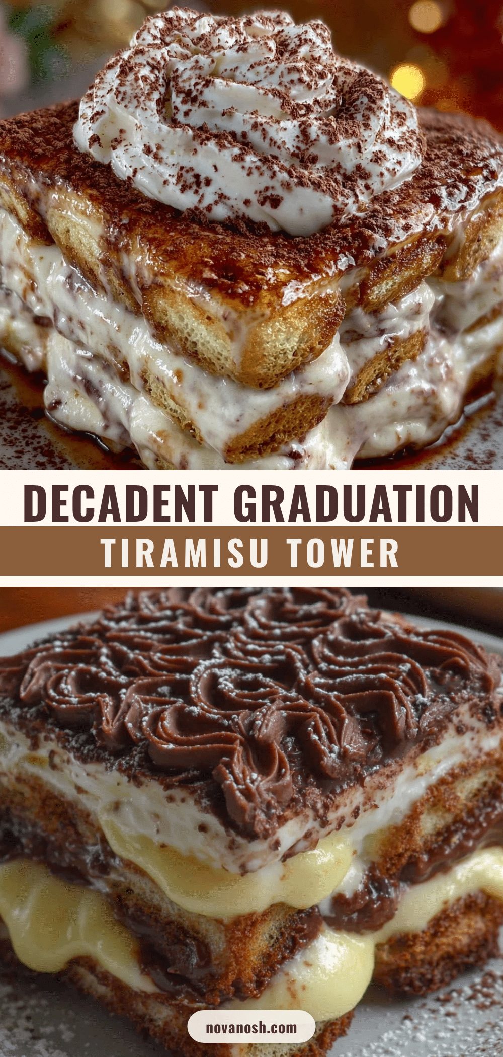 Graduation Tiramisu Tower recipe