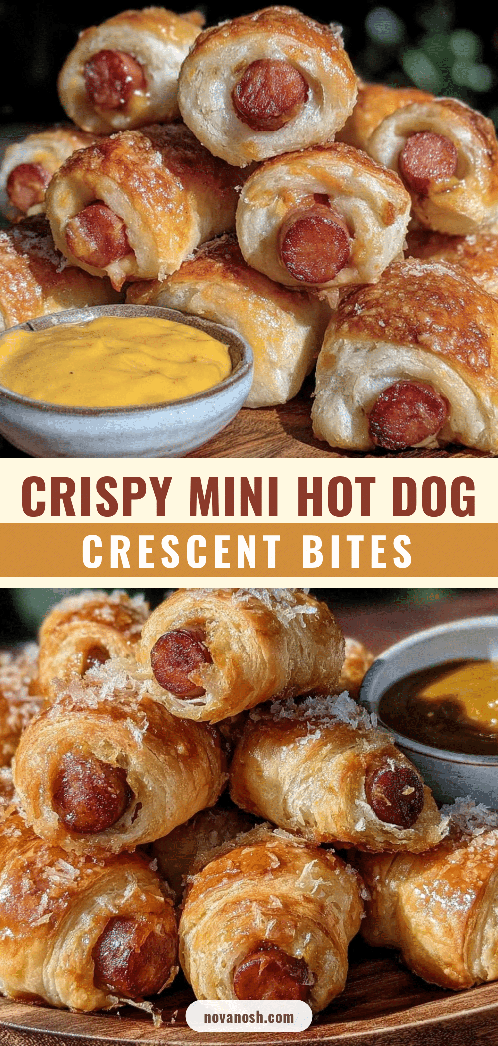 mini hot dog crescent roll bites recipe