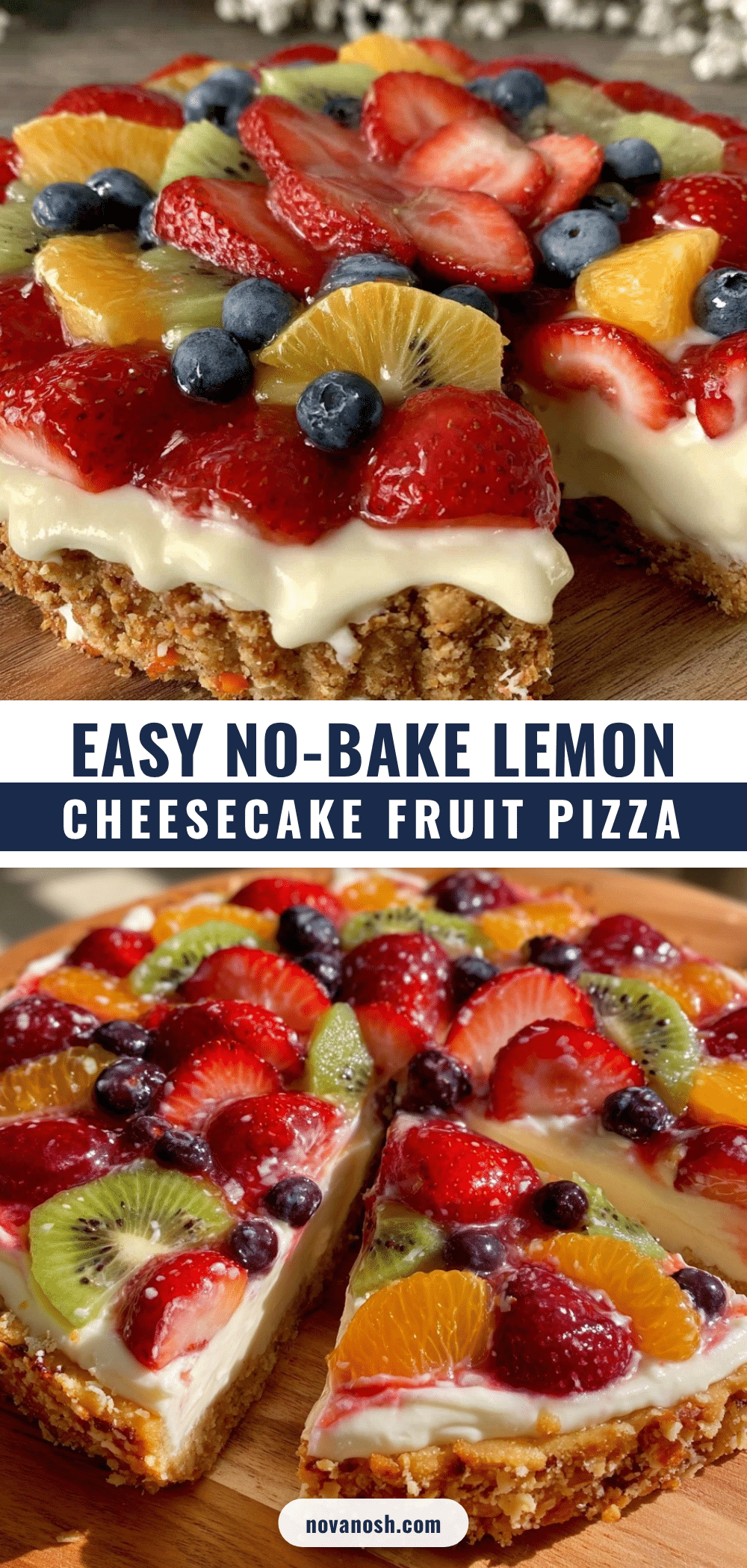 no-bake cheesecake fruit pizza recipe