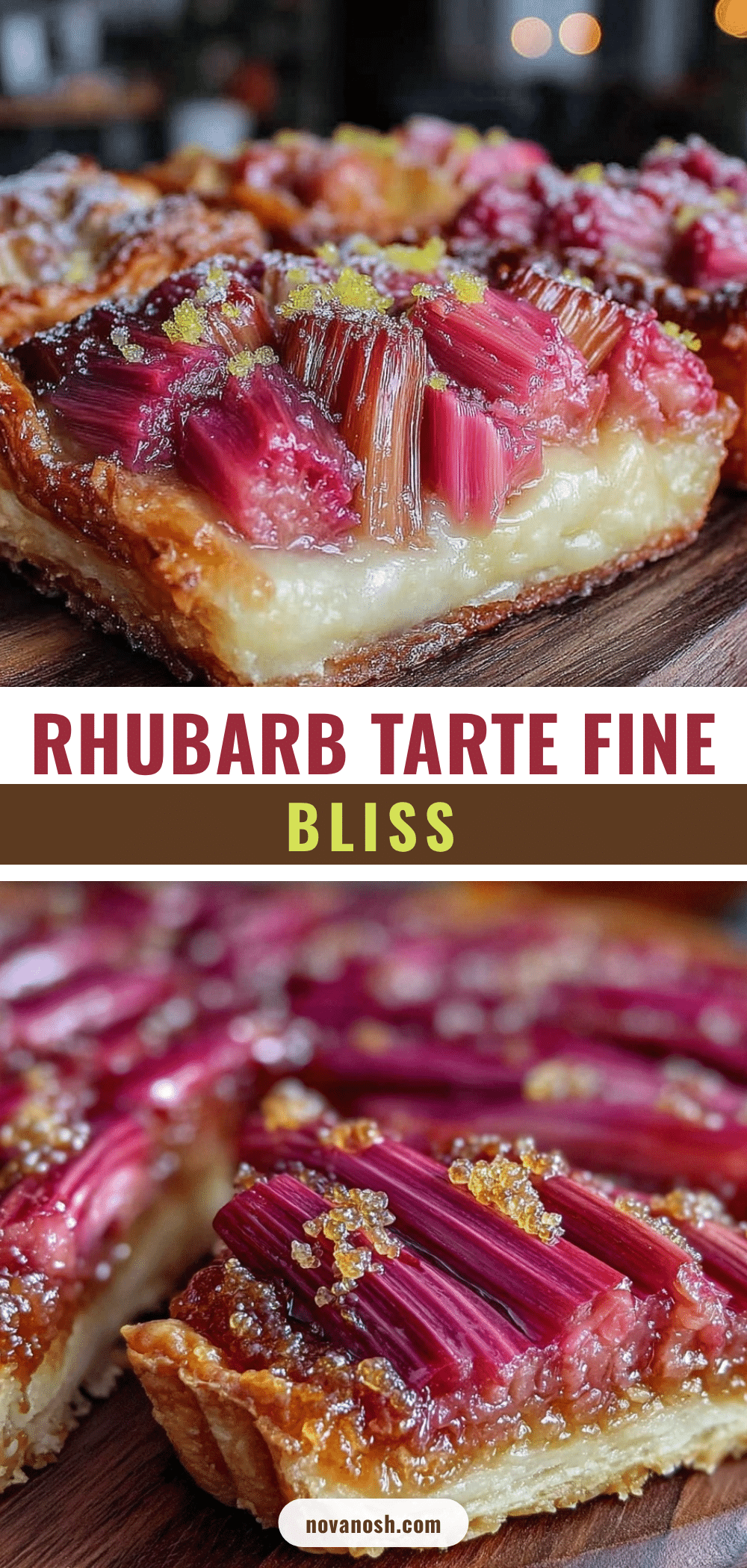 patisserie rhubarb tarte fine recipe