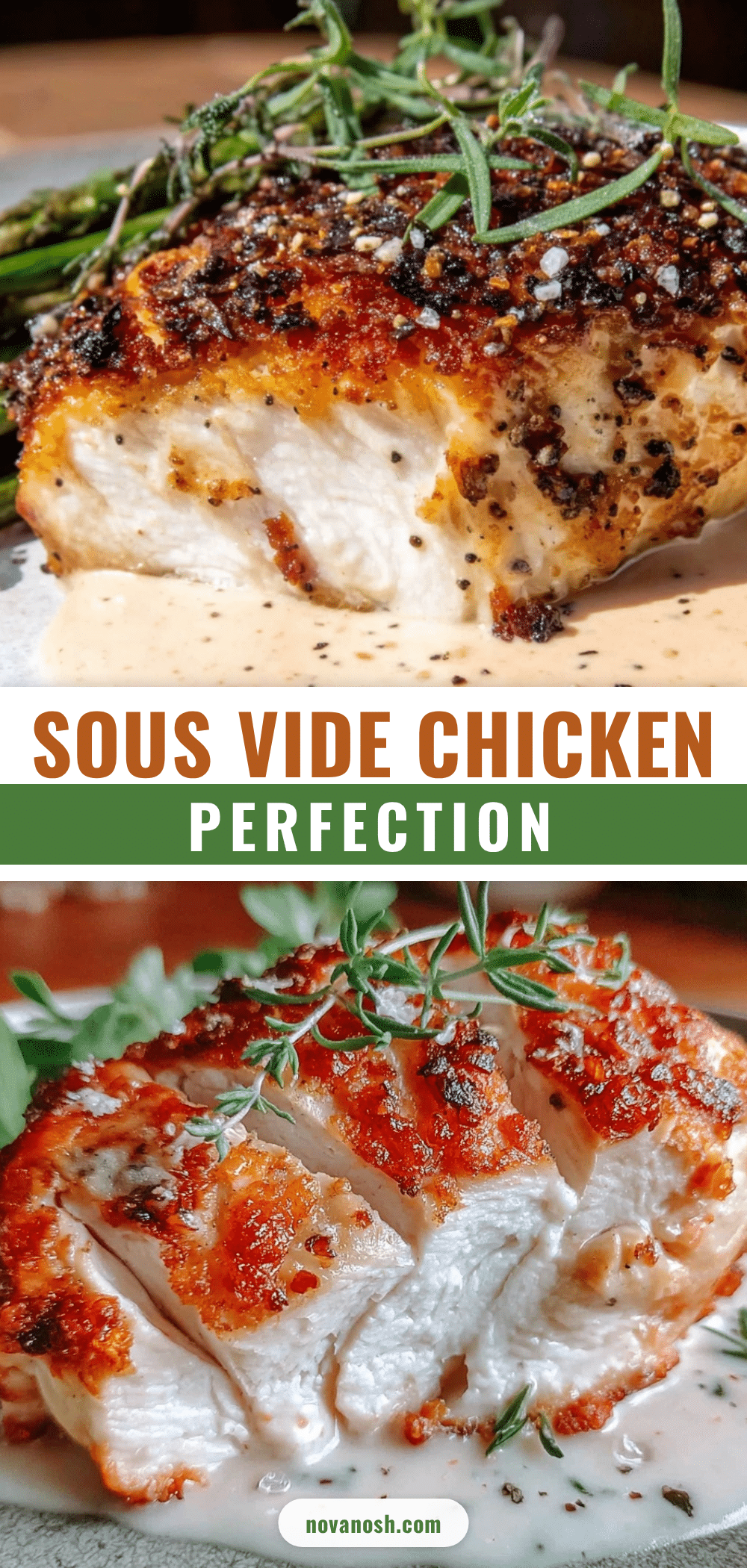 sous vide breast with tarragon cream recipe