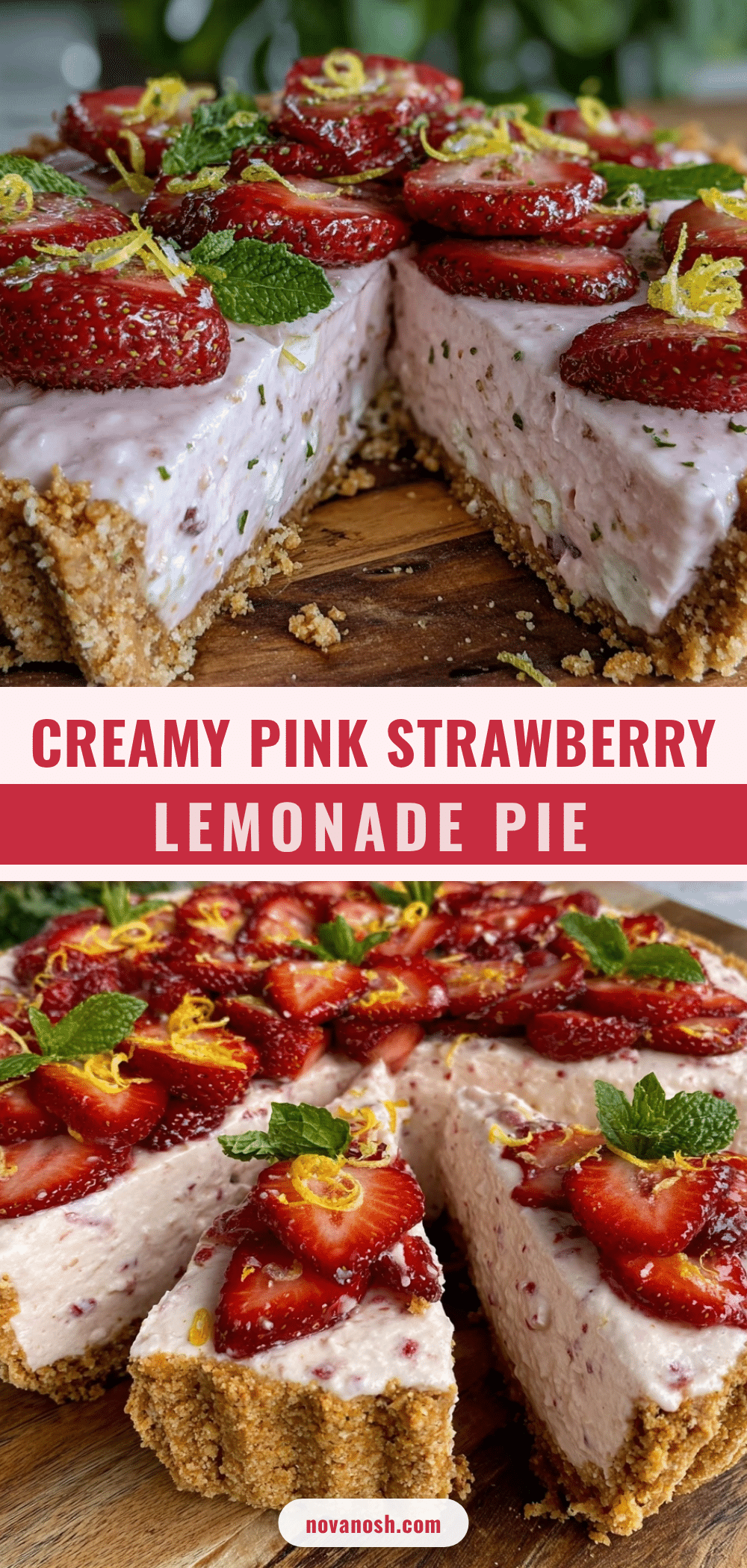 strawberry lemonade cream pie recipe
