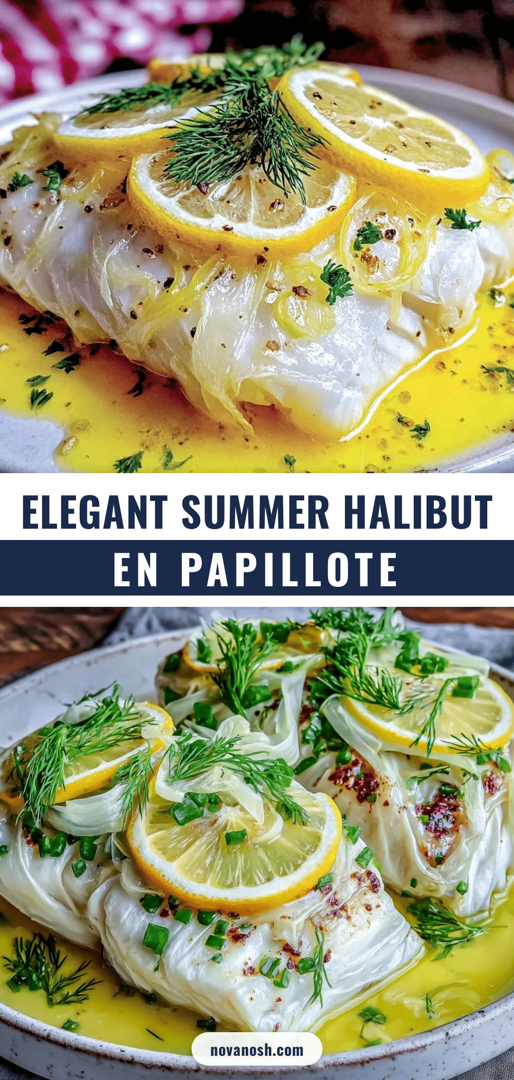 summer halibut en papillote recipe