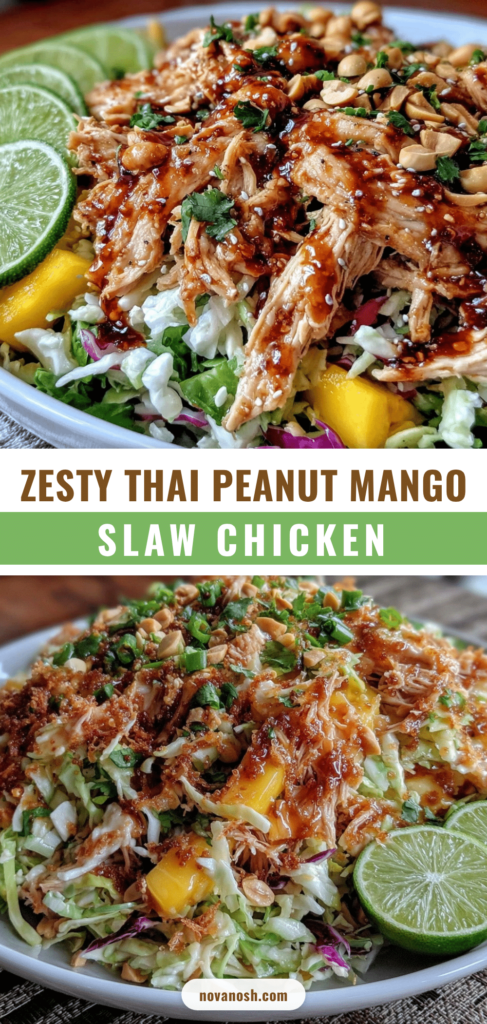 thai peanut mango slaw recipe