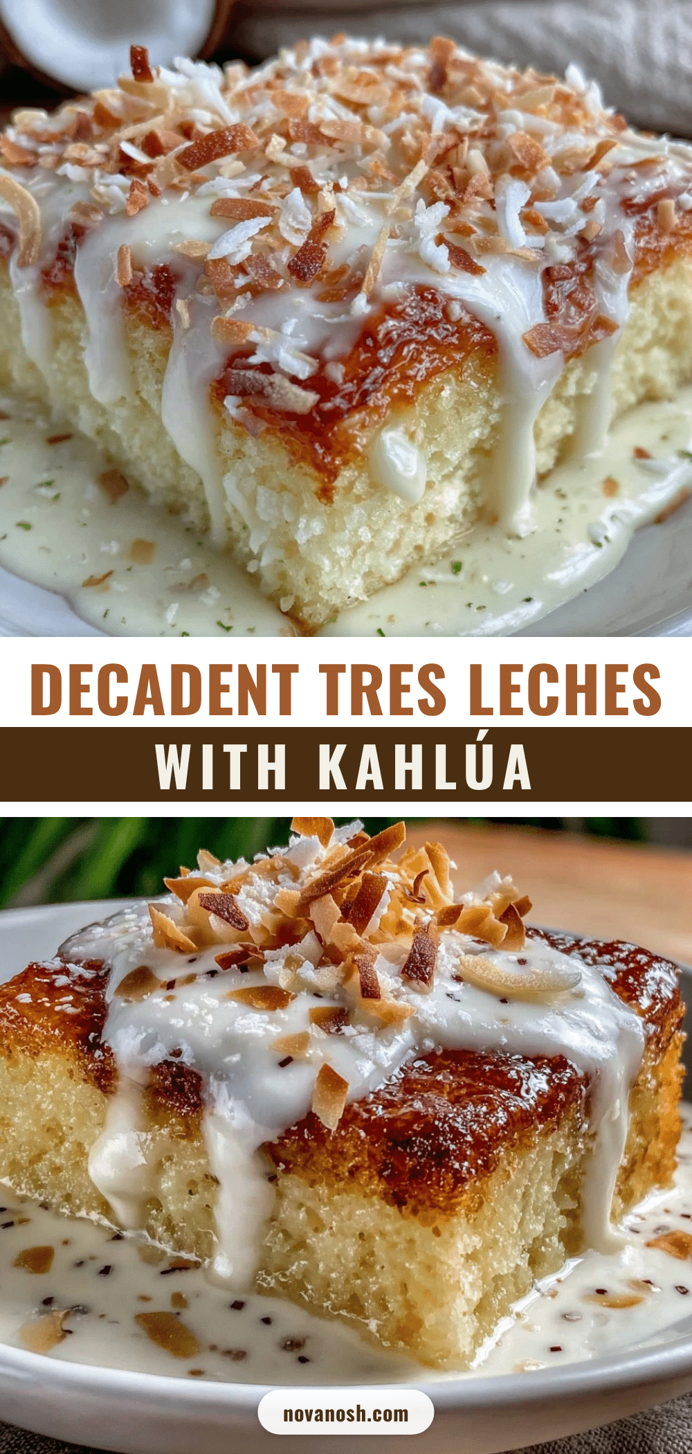 Tres Leches with Kahlúa Soak recipe