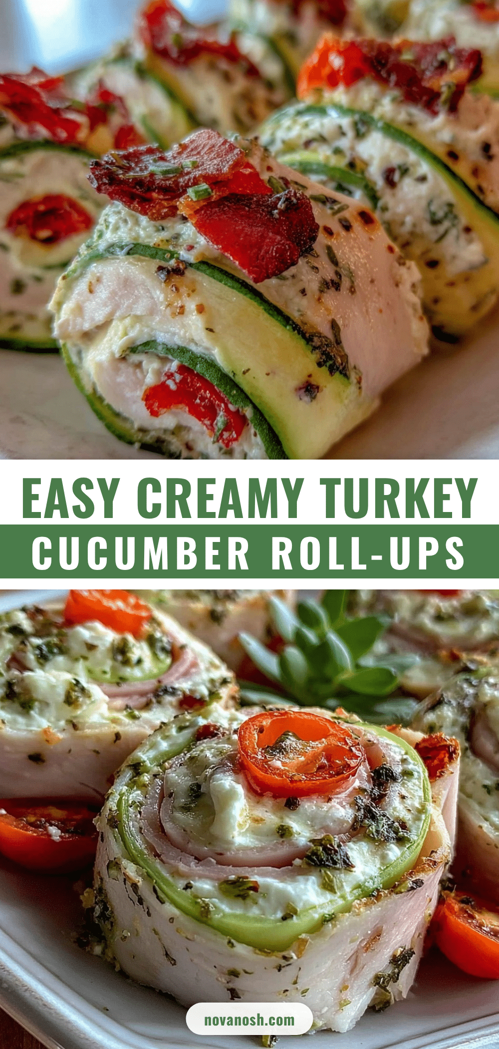 turkey cucumber roll-ups recipe