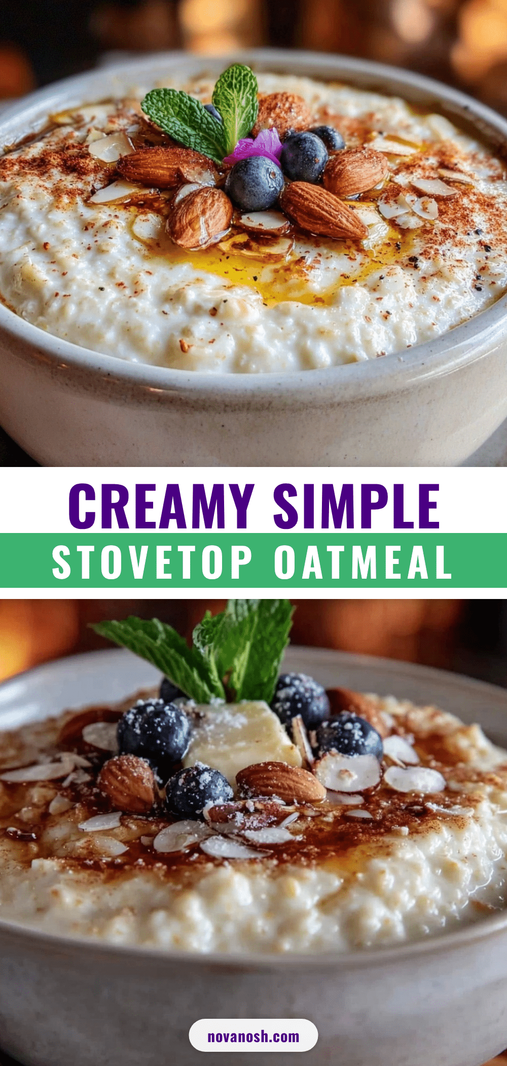 creamy simple stovetop oatmeal recipe