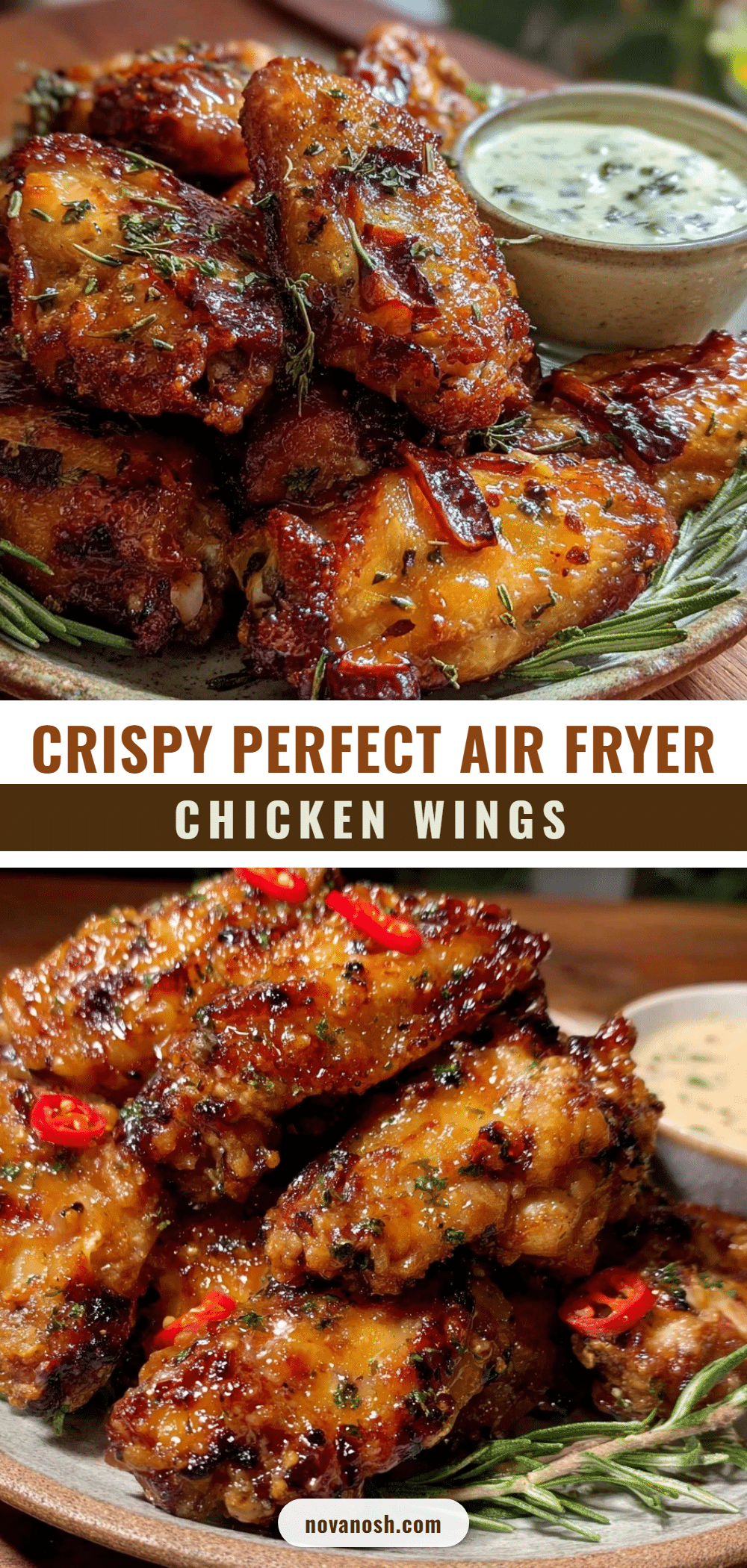 crispy air fryer chicken wings recipe