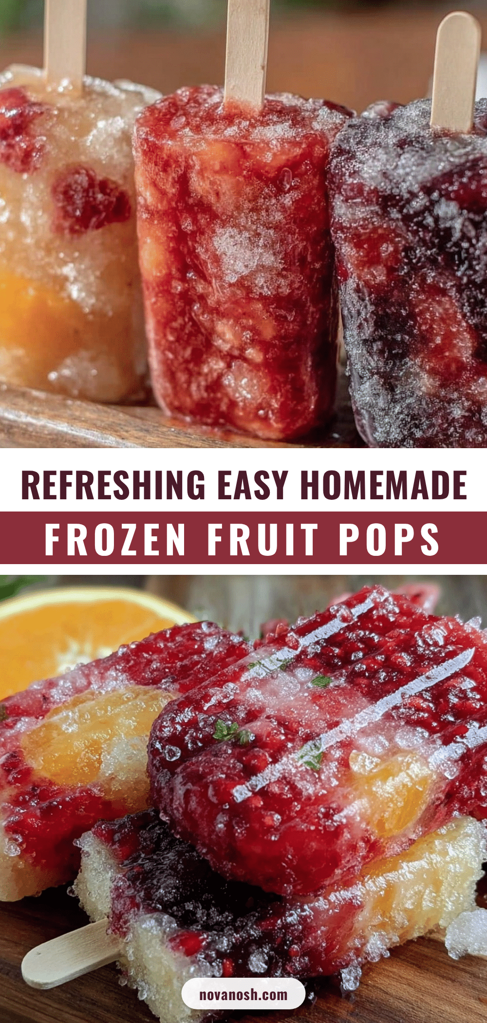 easy frozen fruit pops recipe