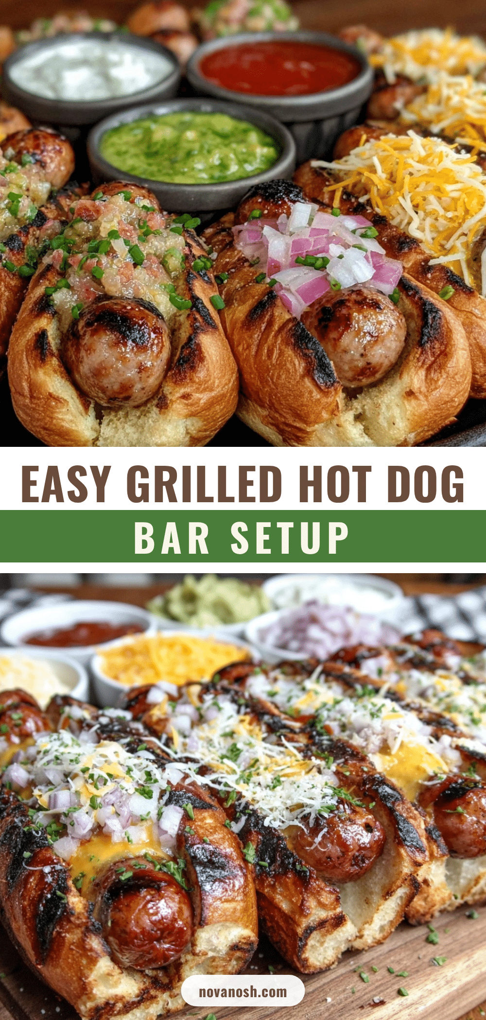 easy grilled hot dog bar setup recipe
