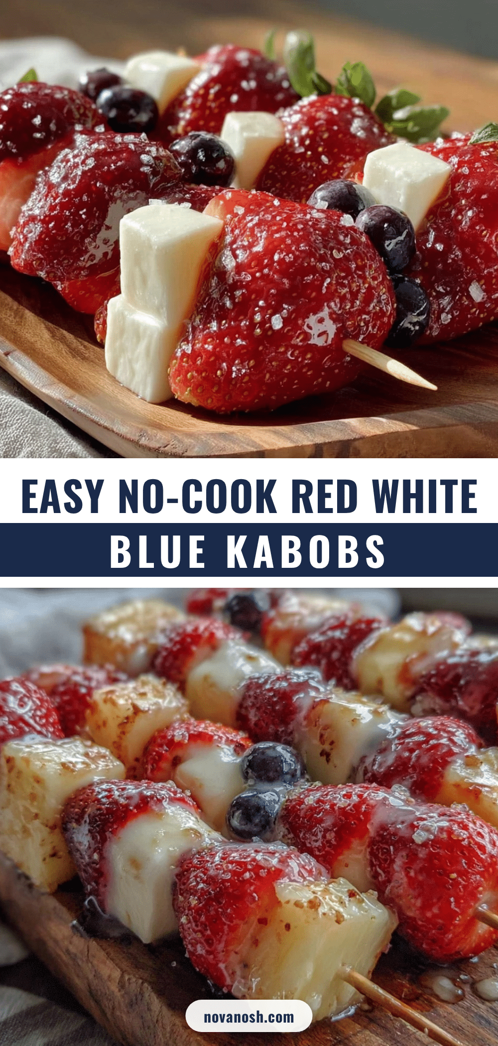 easy red white blue fruit kabobs recipe