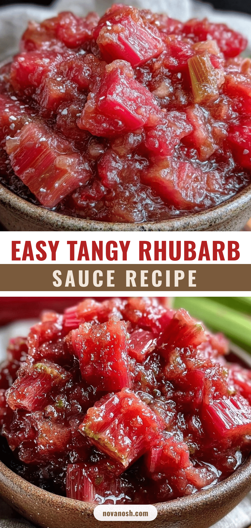 easy simple rhubarb sauce recipe