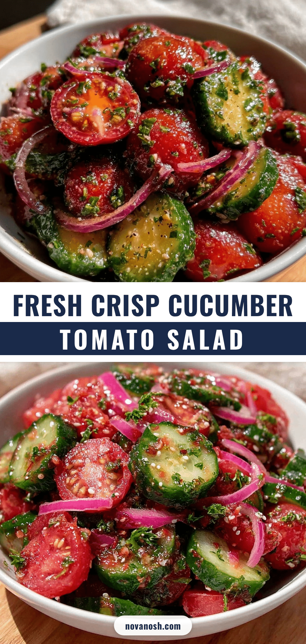 fresh cucumber tomato salad recipe