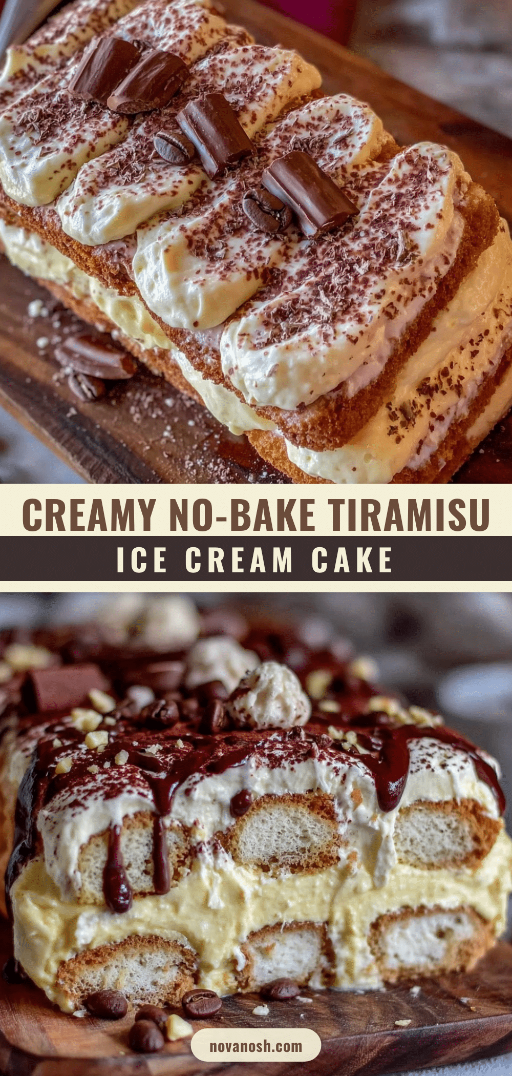 no-bake tiramisu ice cream cake recipe