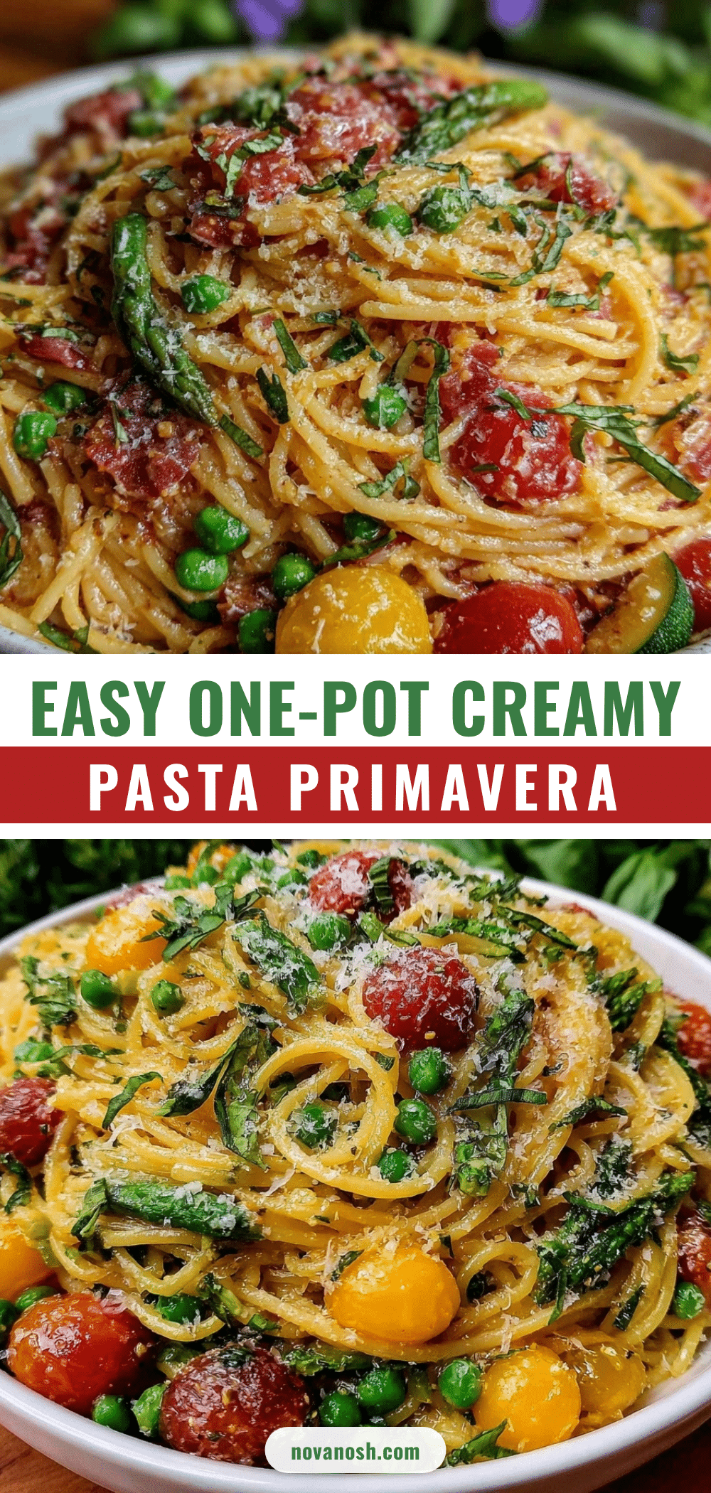 one-pot creamy pasta primavera recipe