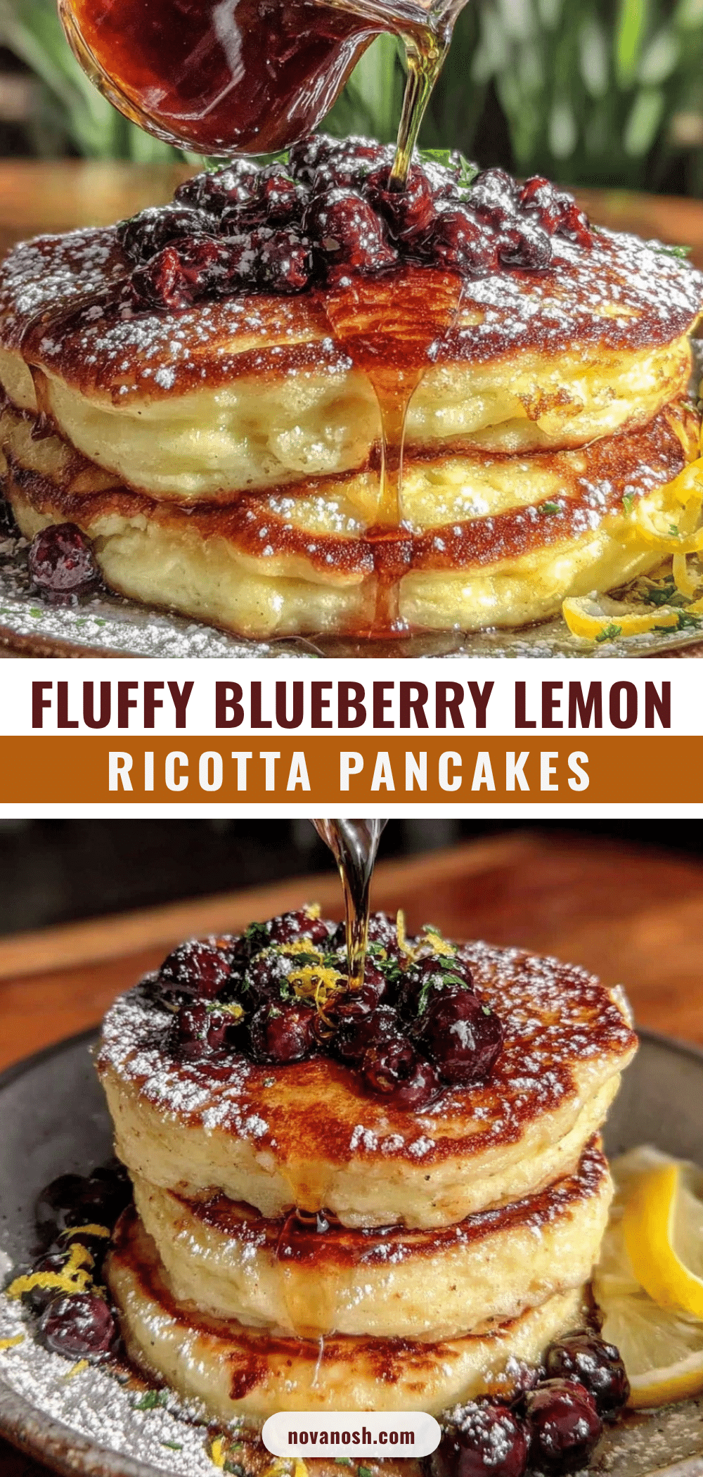 blueberry lemon ricotta pancakes recipe