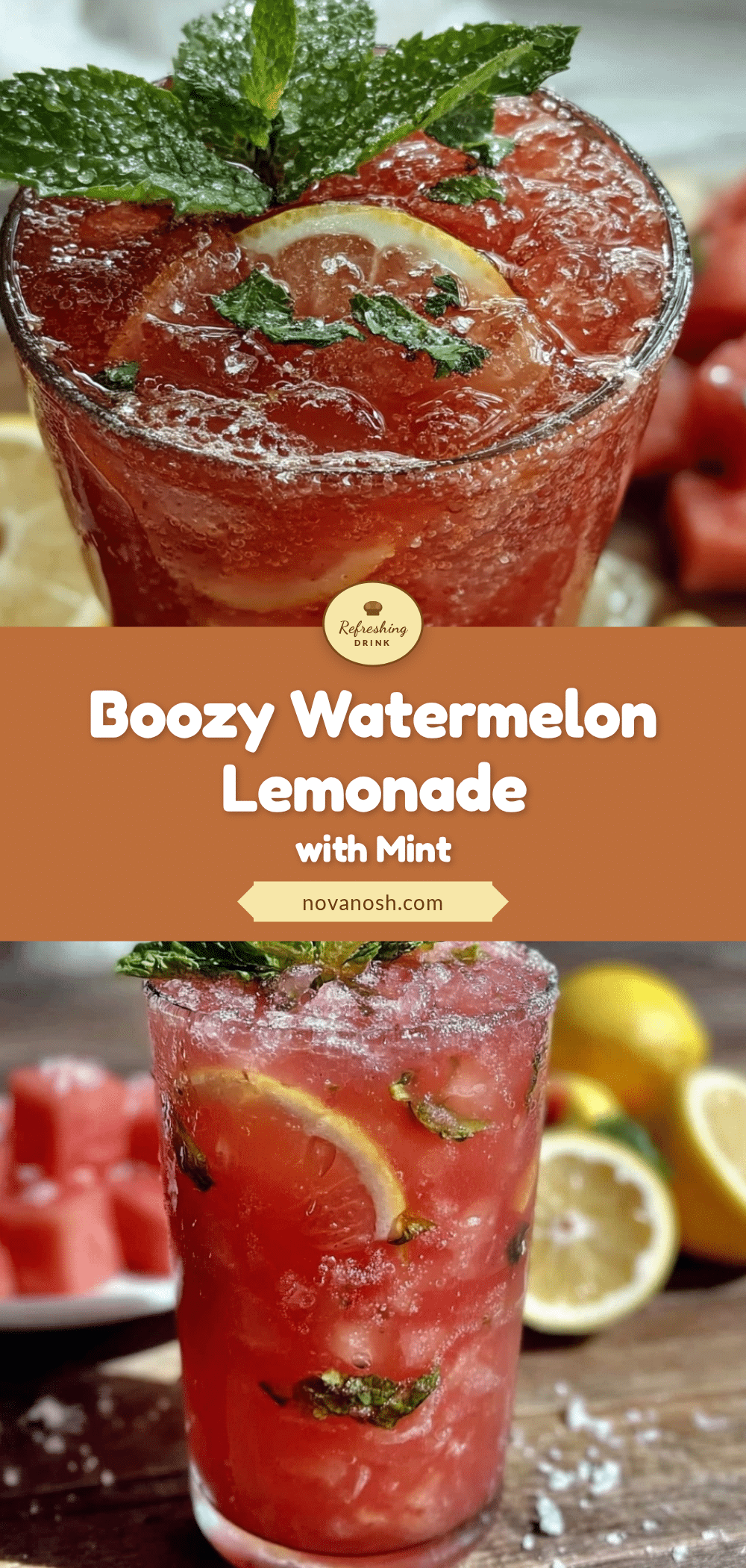 boozy watermelon lemonade recipe