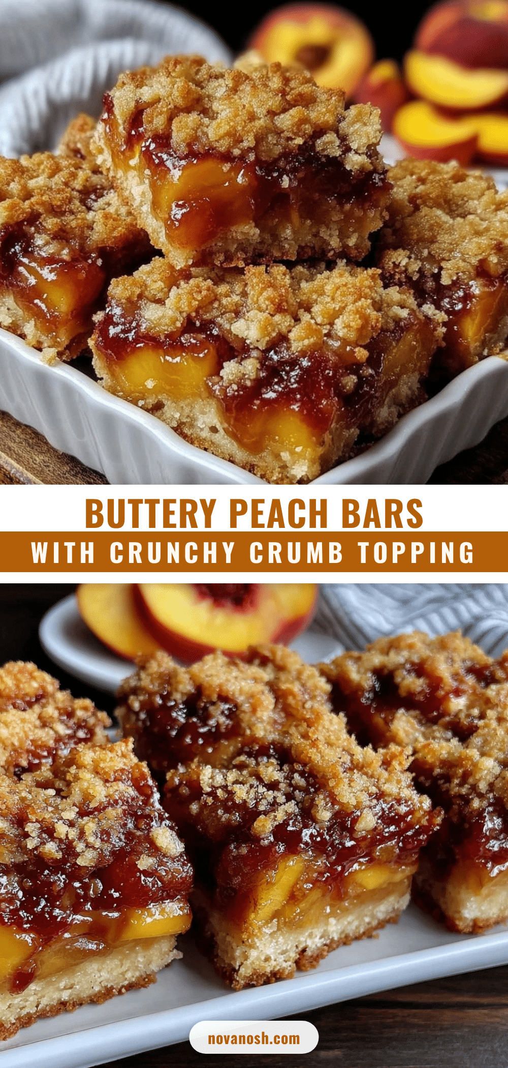 brown butter peach bars recipe
