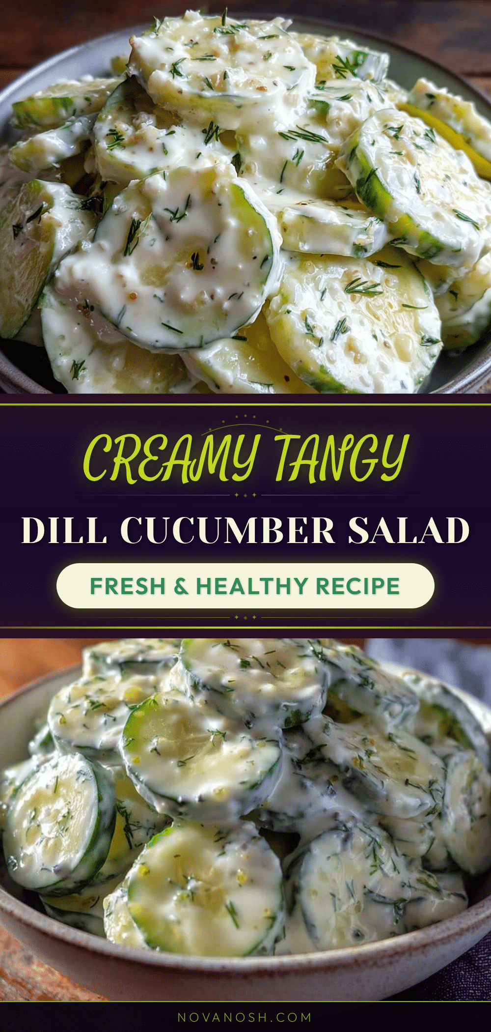 creamy dill cucumber salad recipe