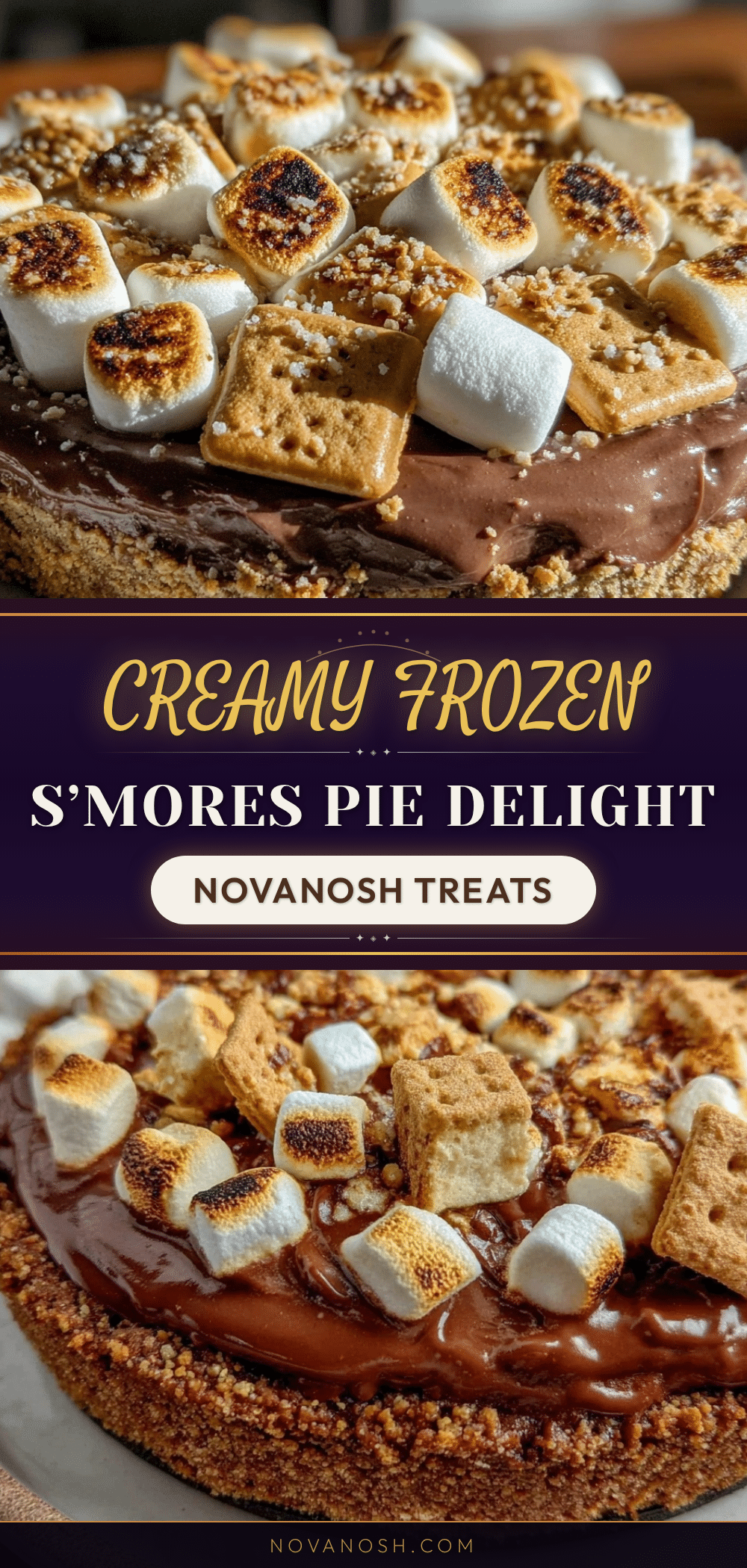 creamy frozen smores pie delight recipe