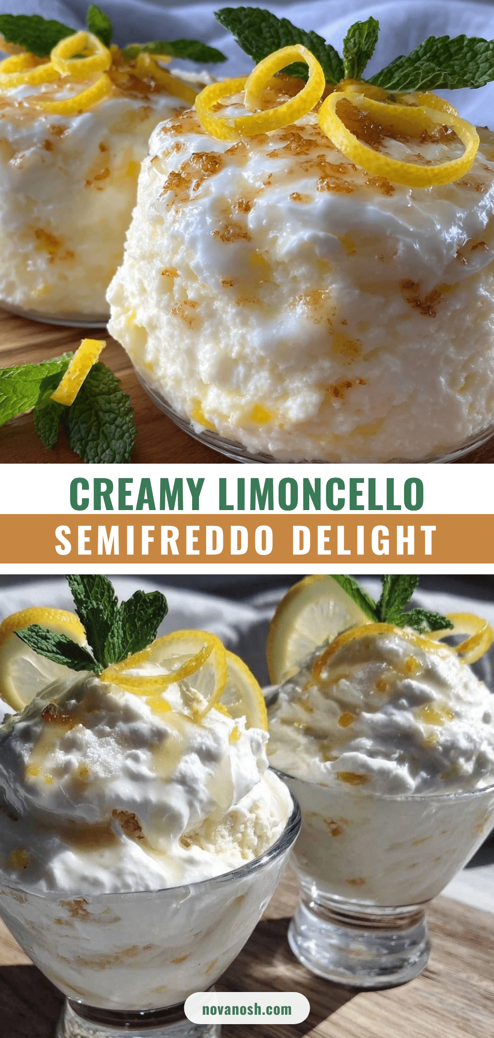 creamy limoncello semifreddo recipe