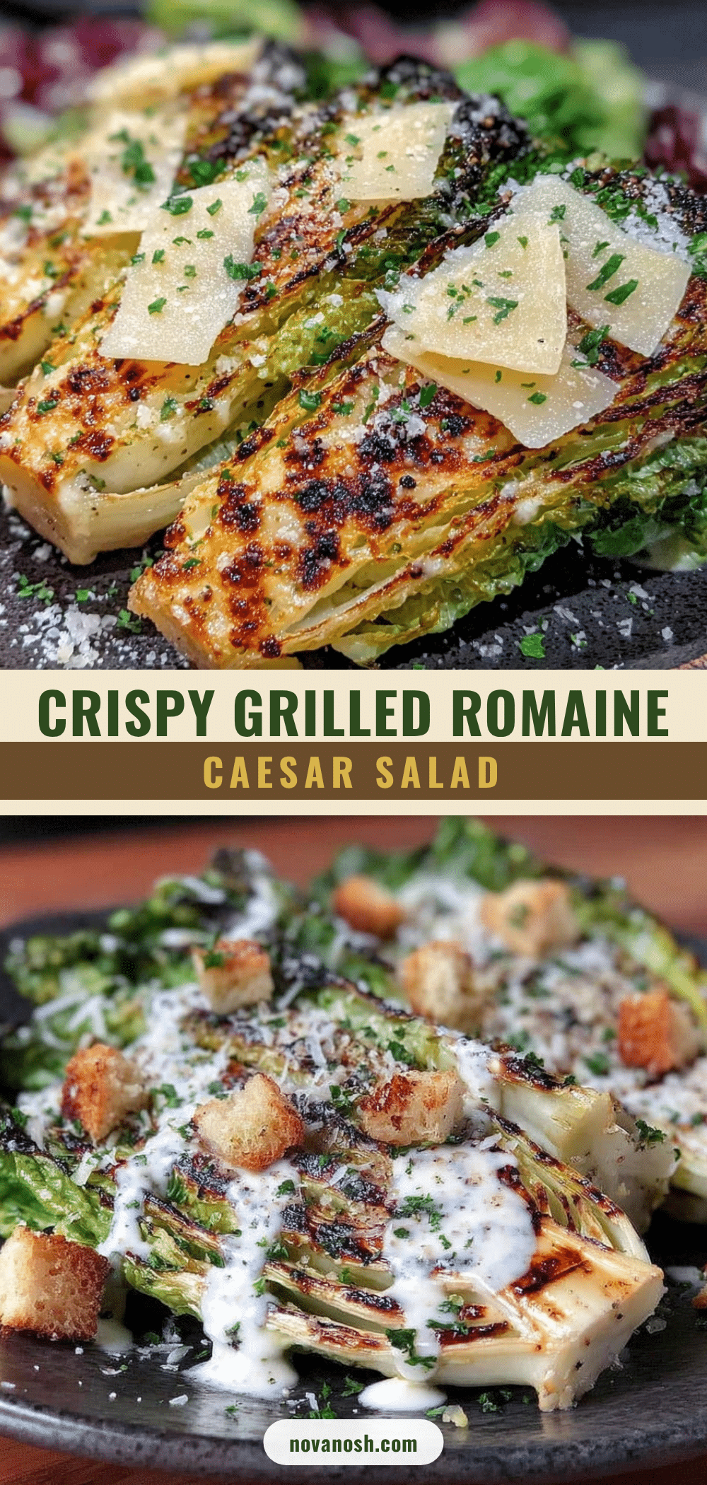 crispy grilled romaine caesar salad recipe