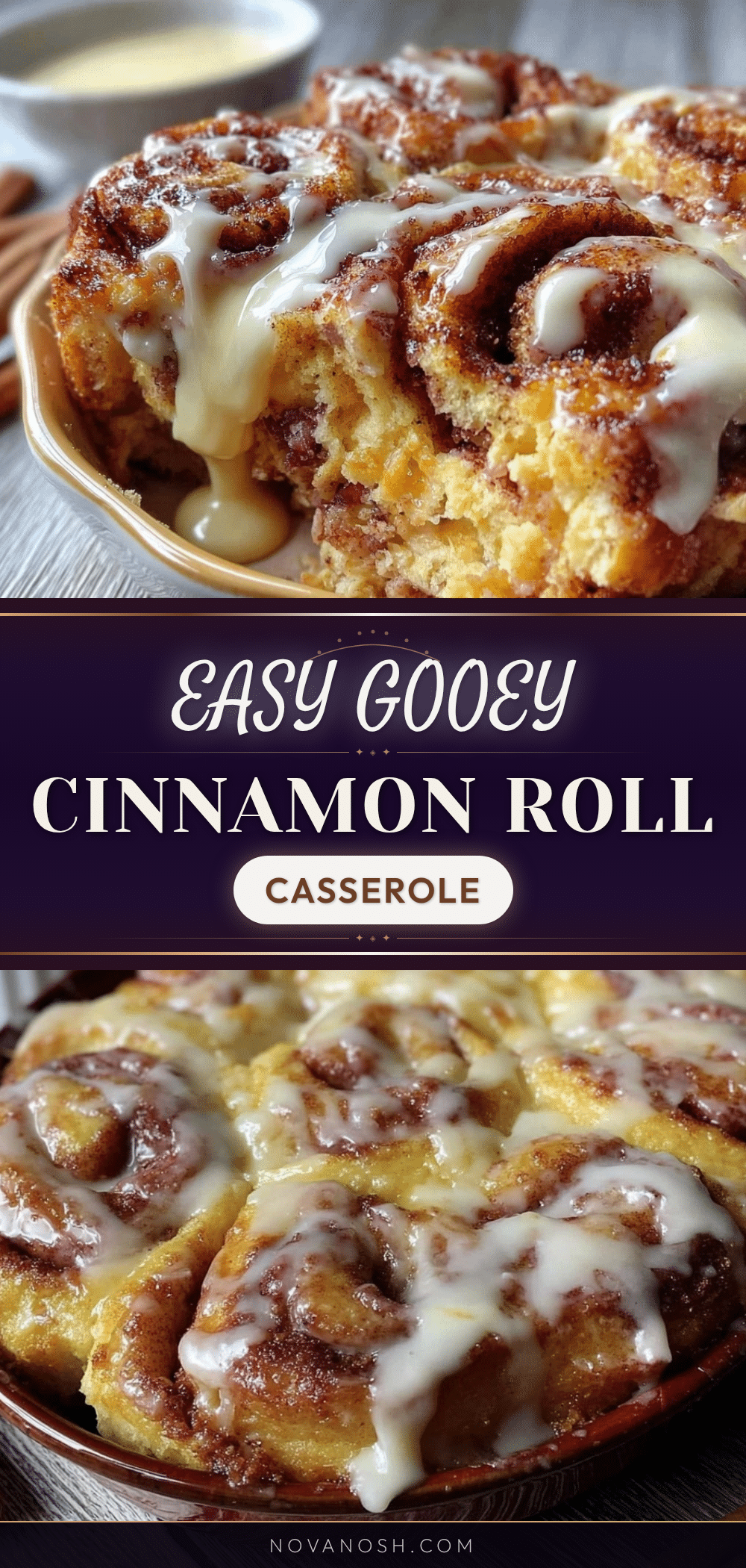 easy gooey cinnamon roll casserole recipe