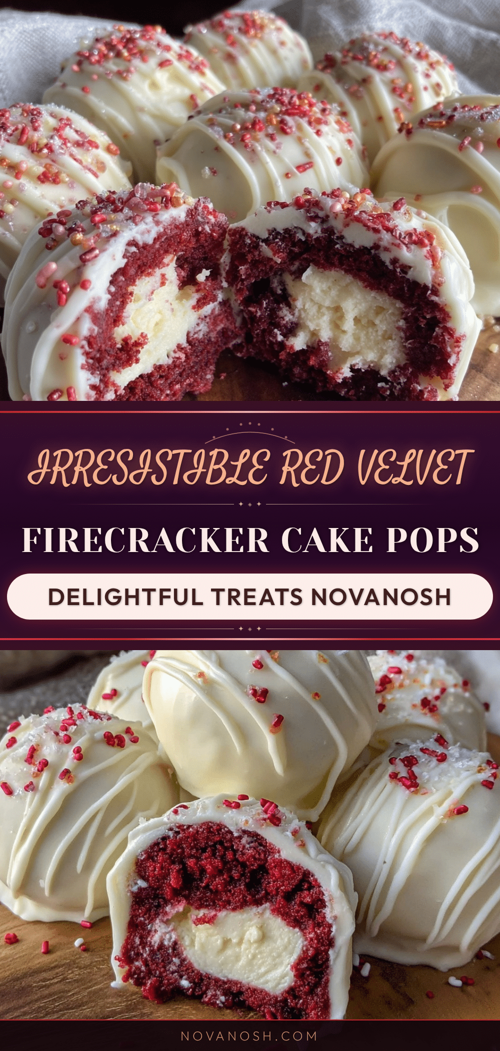 Firecracker Red Velvet Cake Pops recipe