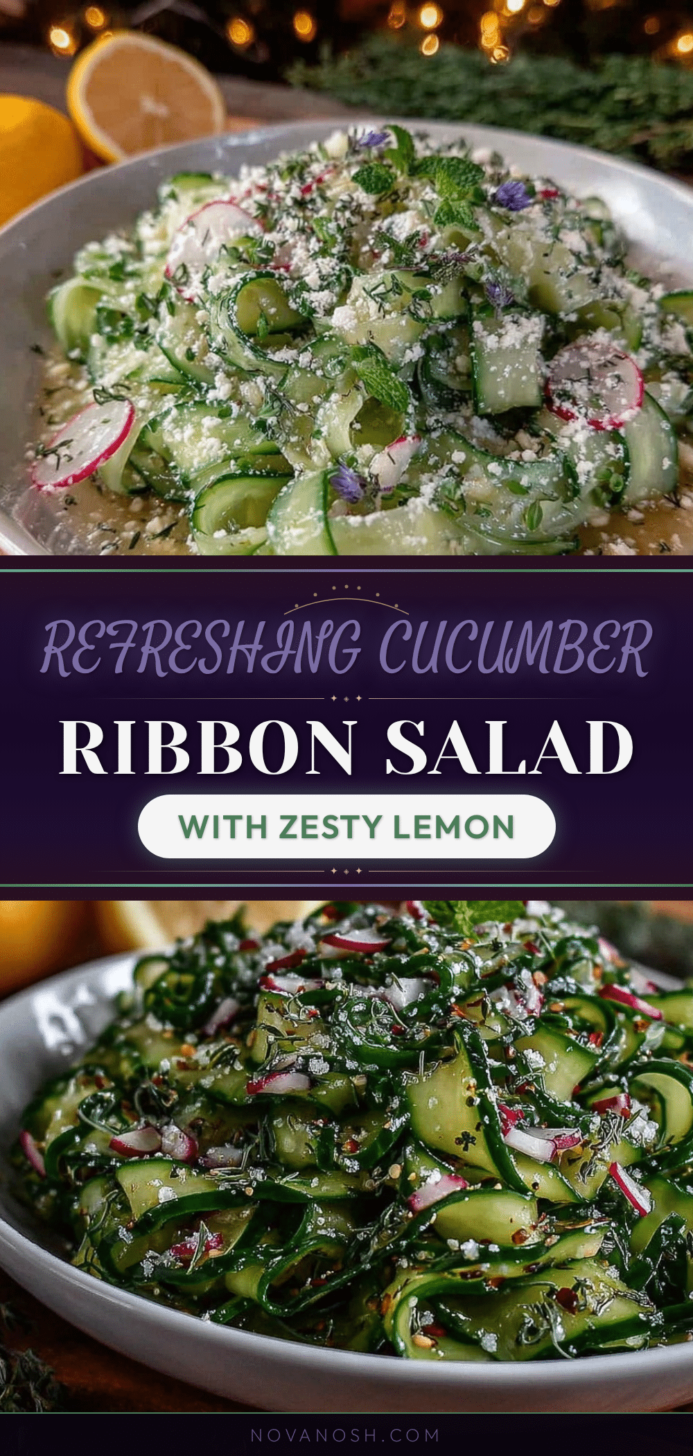 fresh cucumber ribbon salad recipe