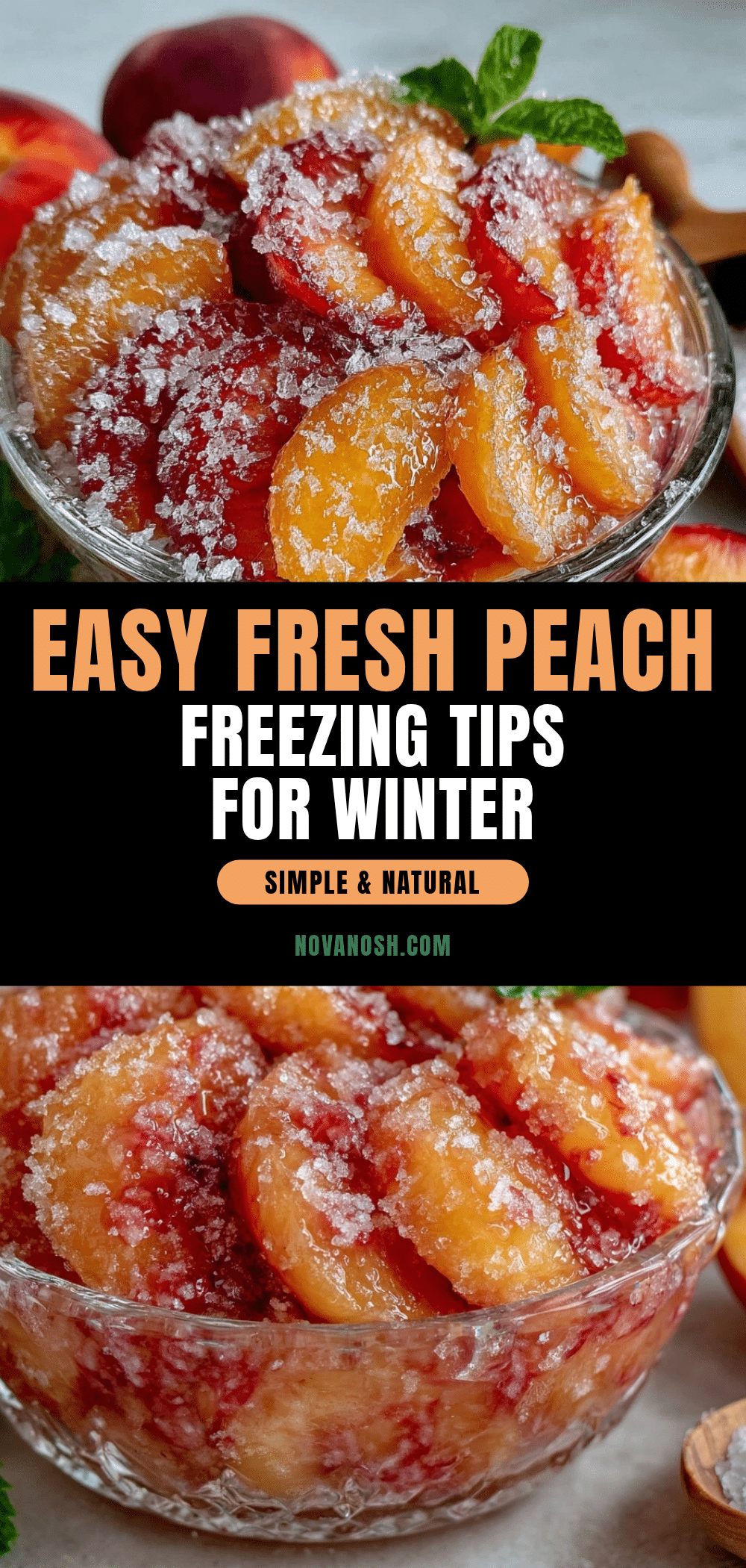 fresh peach freezing recipe