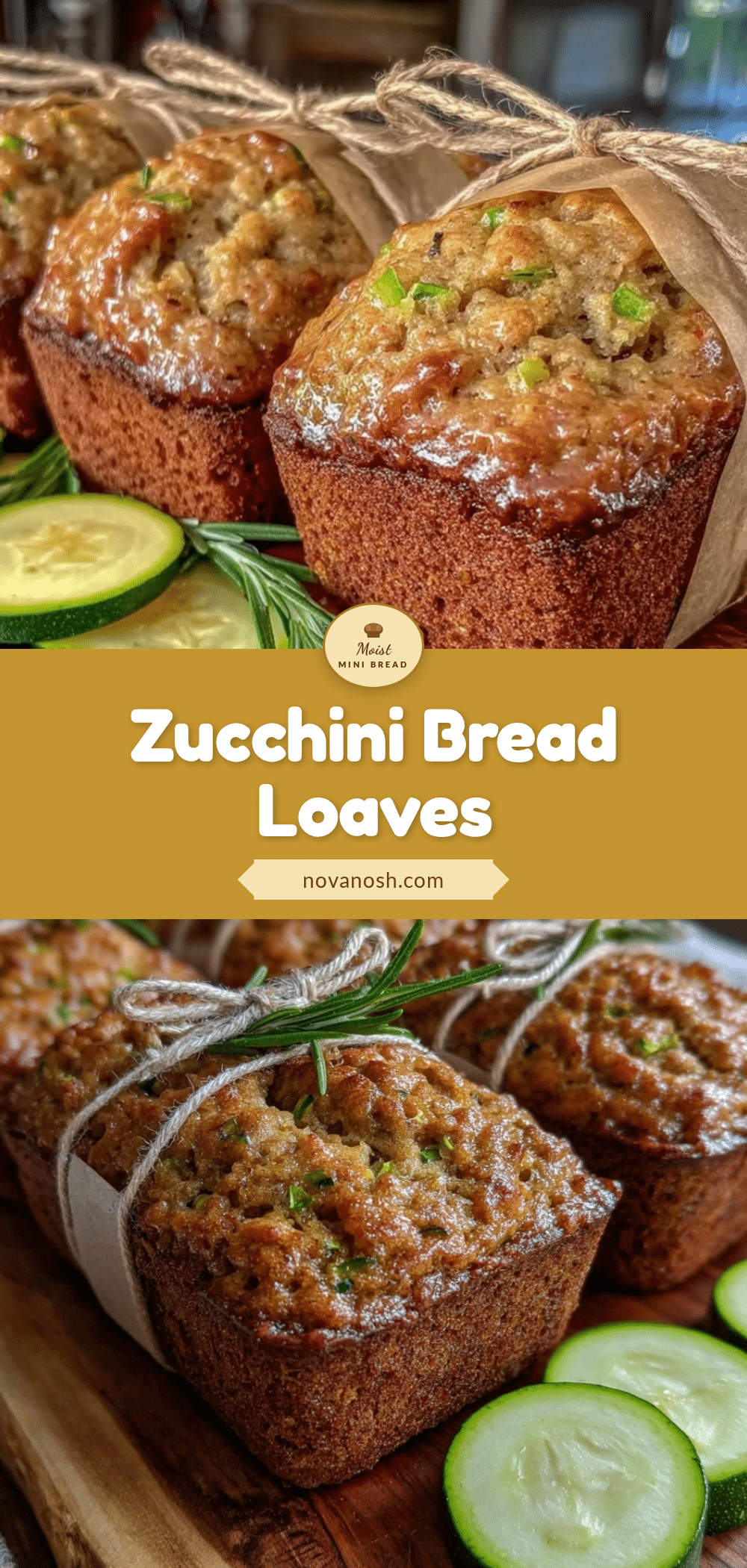 moist mini zucchini bread loaves recipe