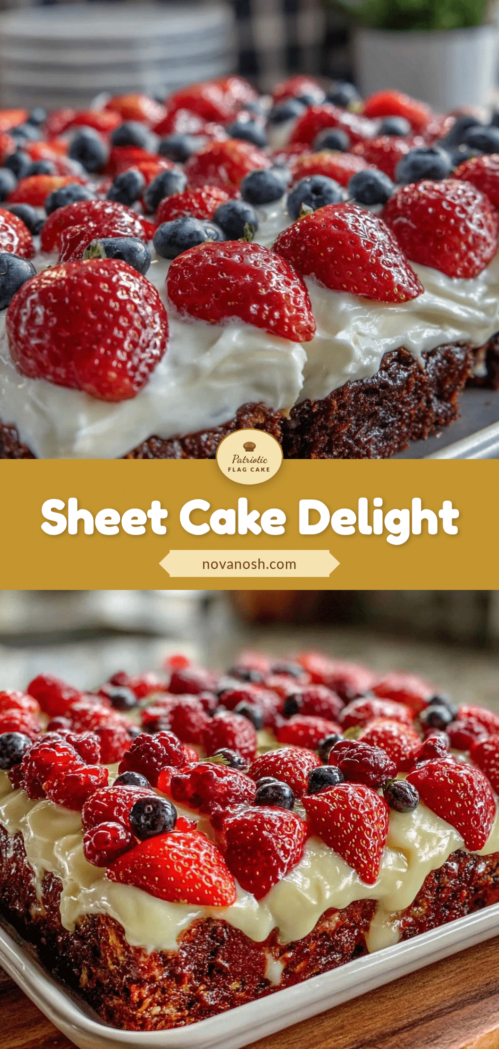perfect flag sheet cake recipe