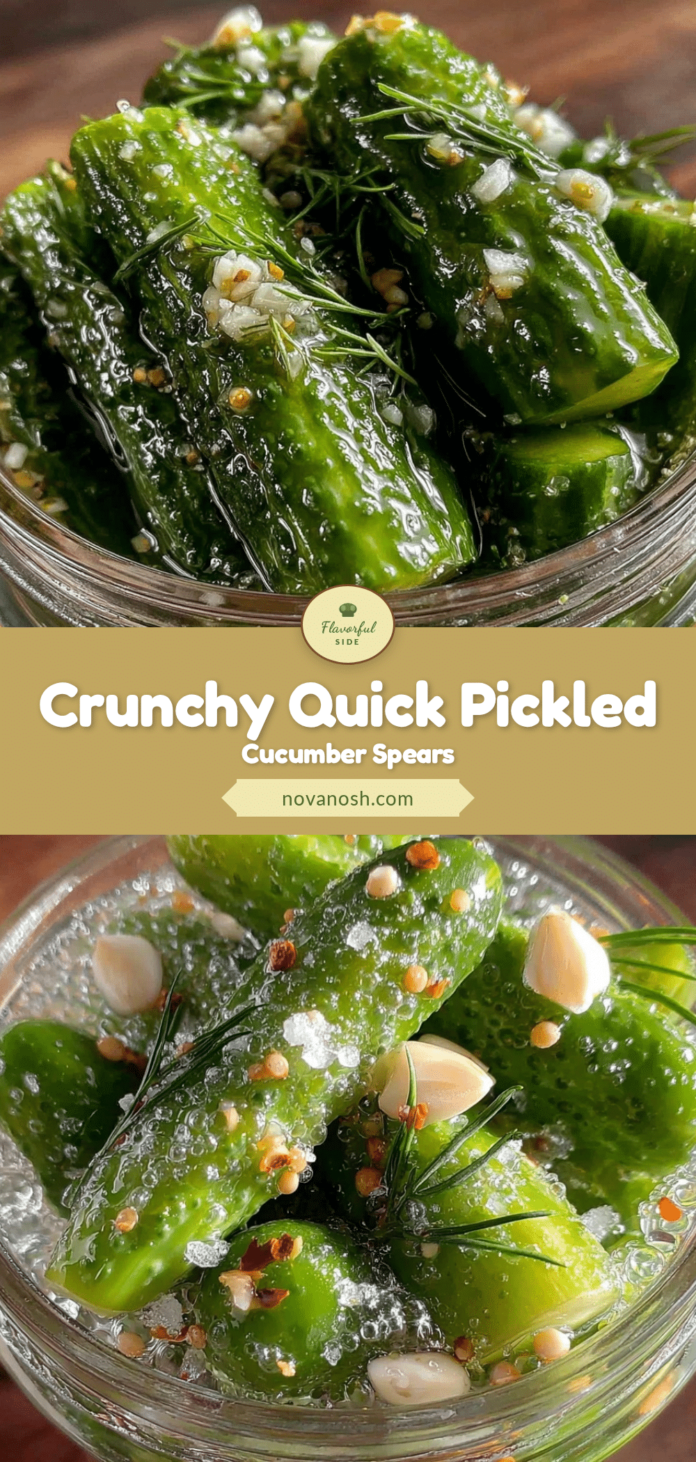 quick crunchy pickled cucumber spears recipe