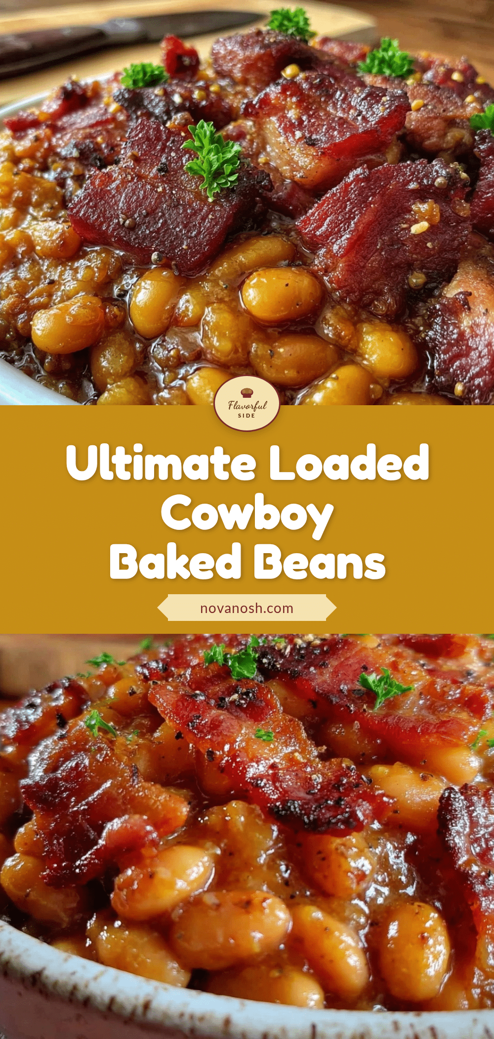 savory loaded cowboy baked beans recipe
