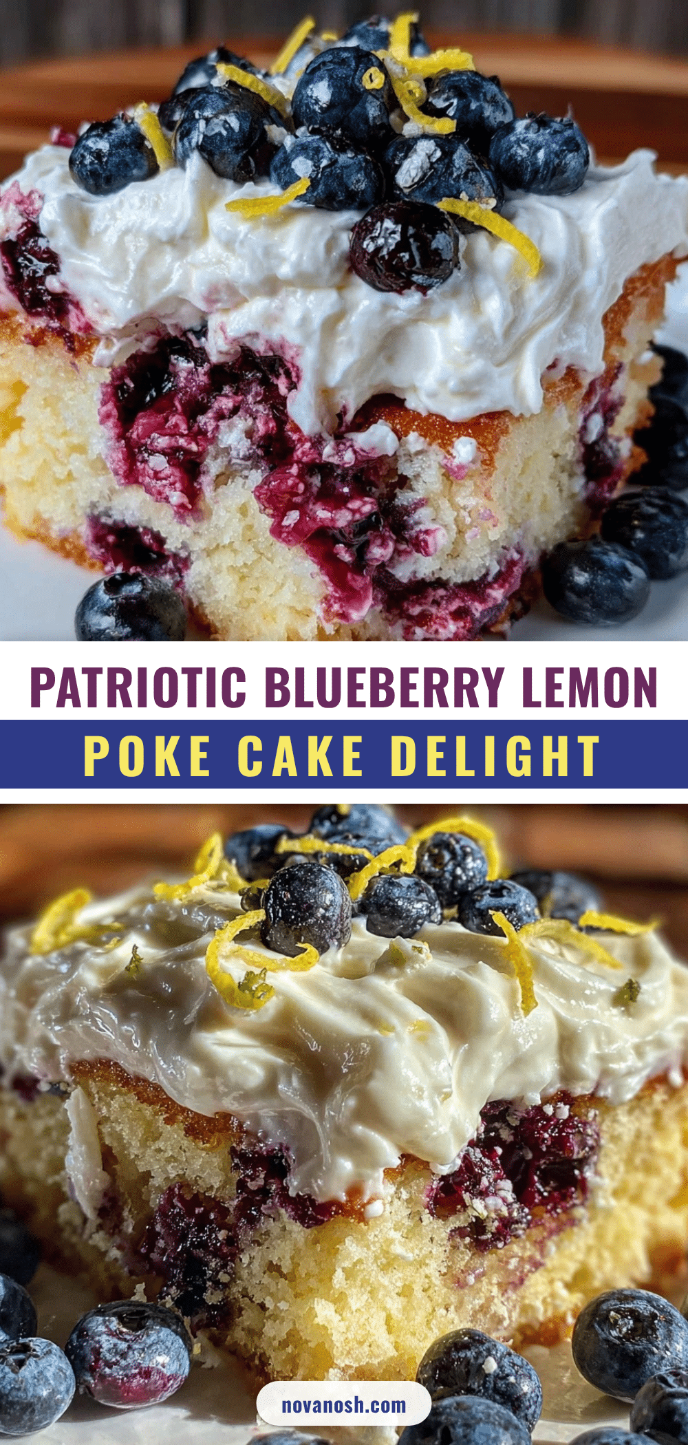 blueberry lemon poke cake recipe